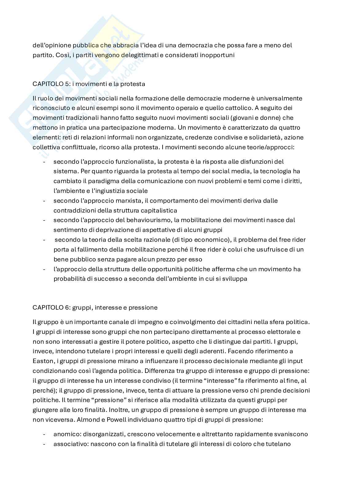 Appunti di Sociologia generale sulla base del libro consigliato: Tra politica e società Pag. 2