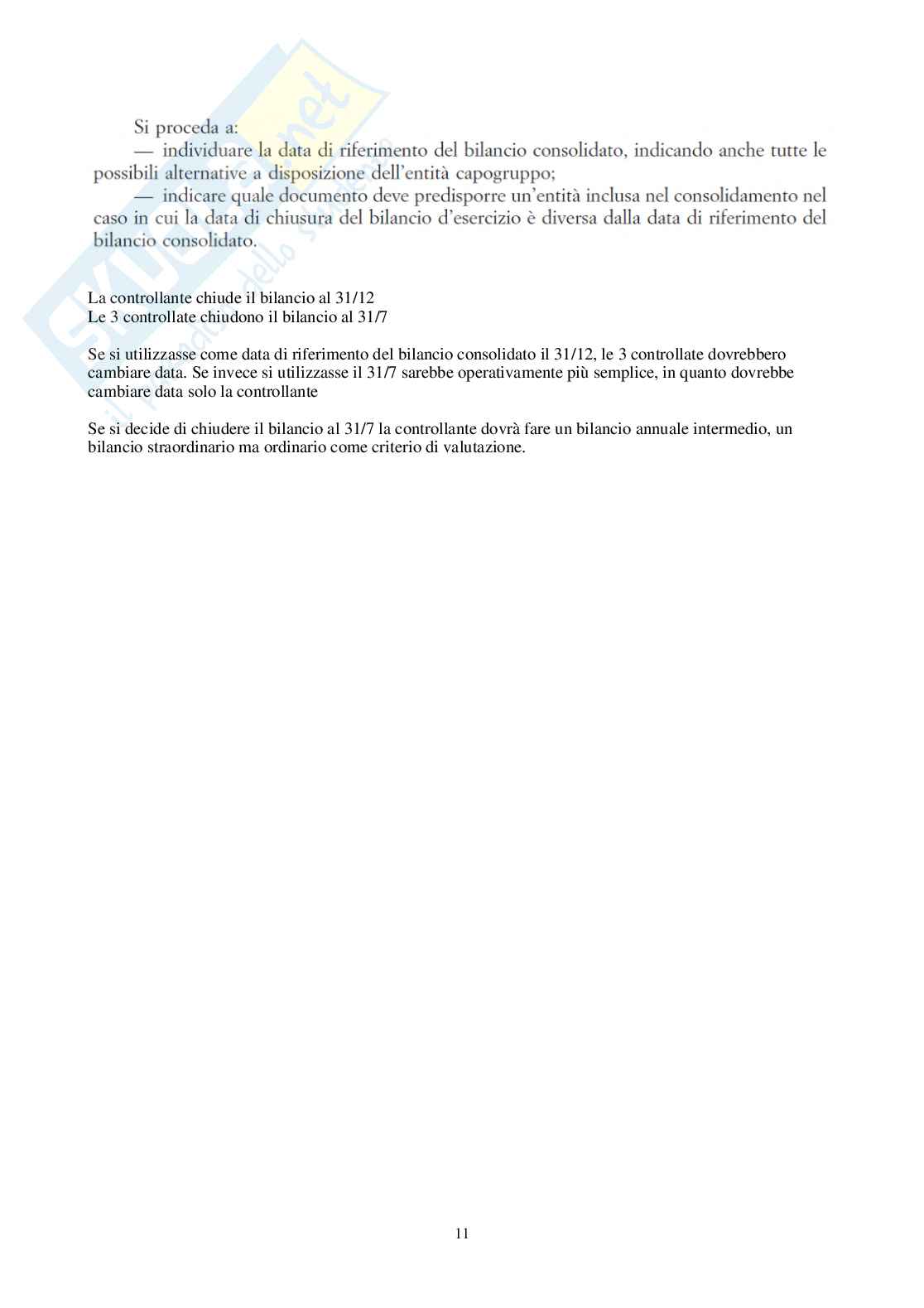 Economia dei gruppi – Esercitazioni svolte sul bilancio consolidato Pag. 11