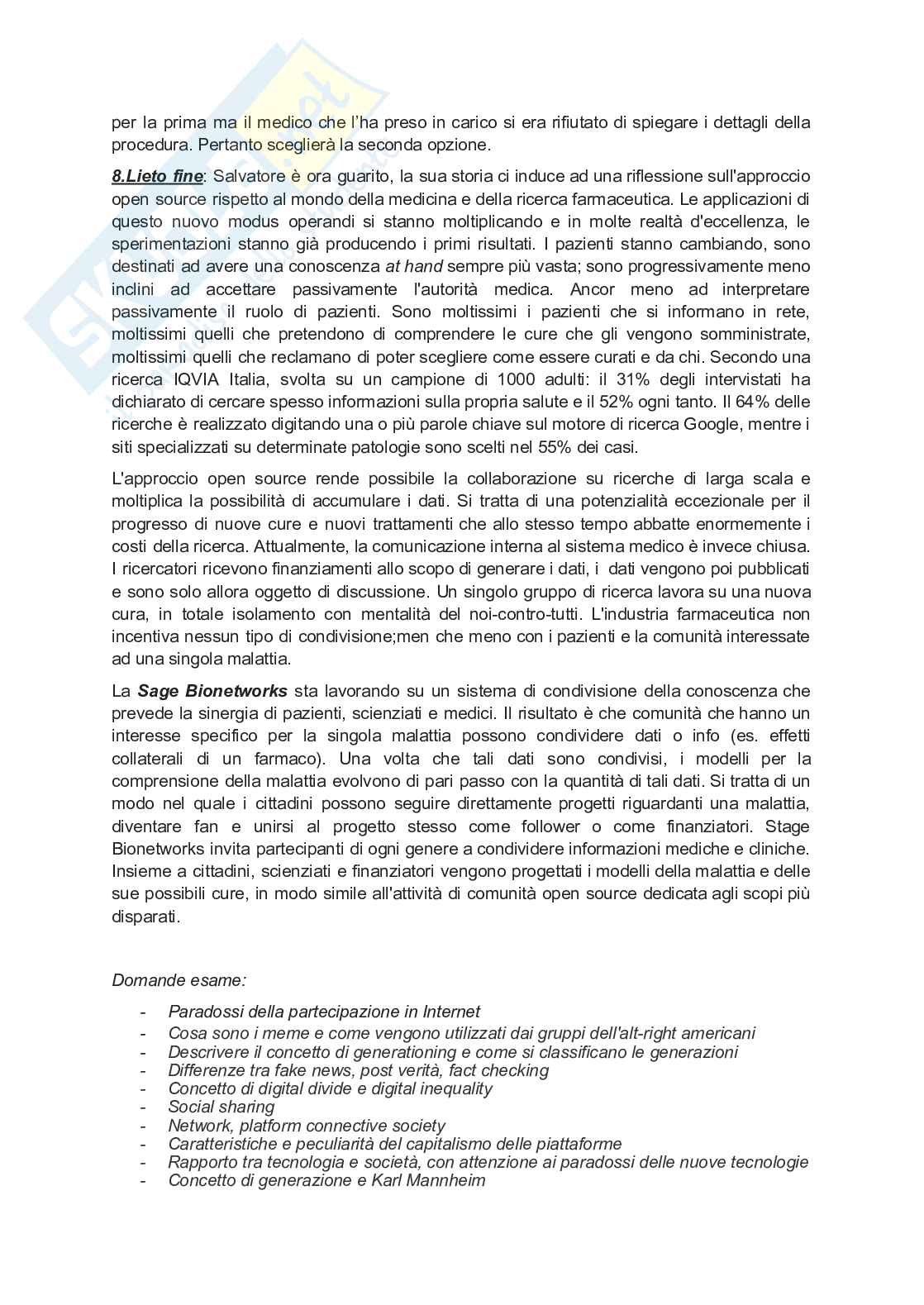 Internet e social media studies - esame  Pag. 51