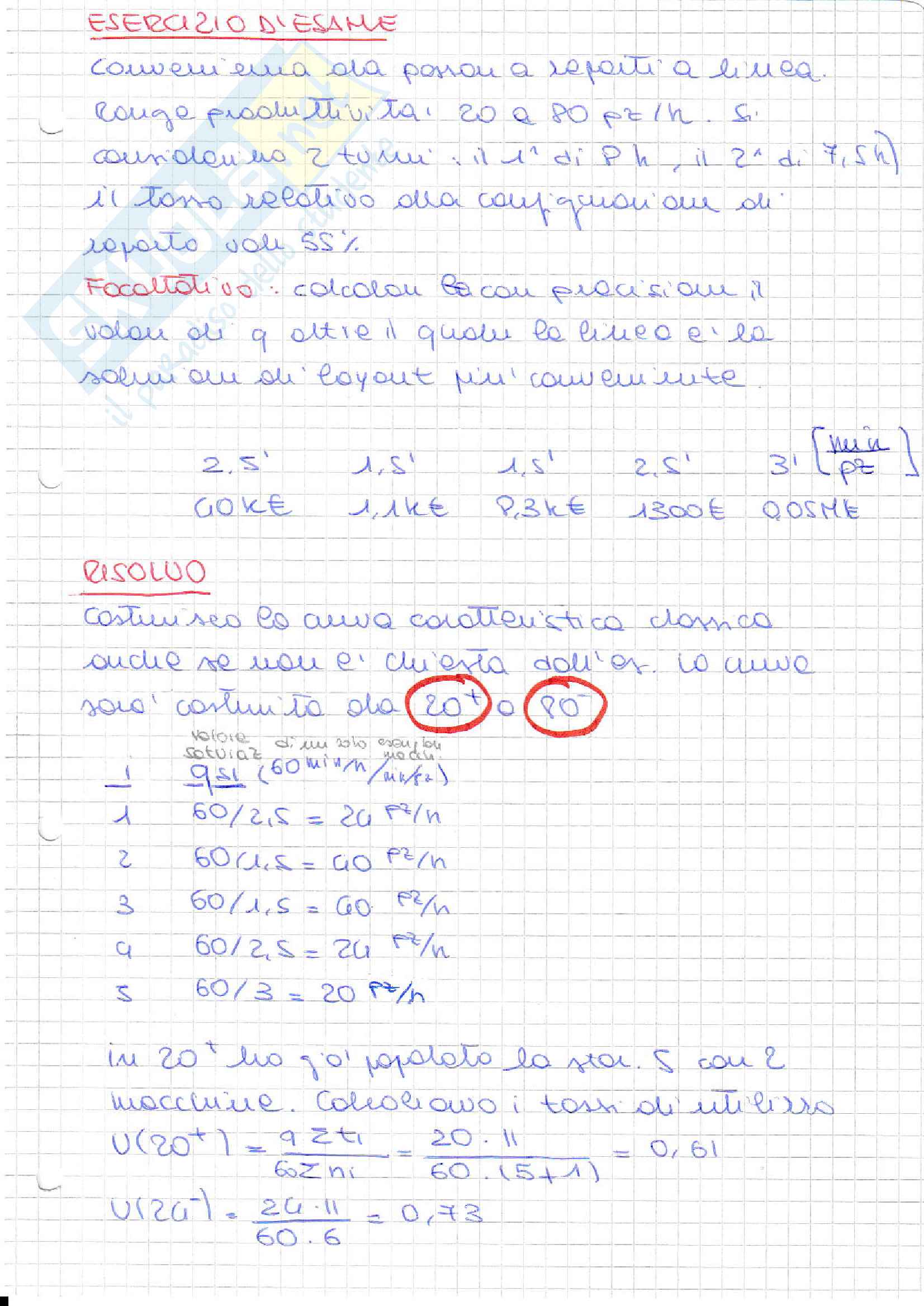 Esercizi Impianti Industriali Modulo 2