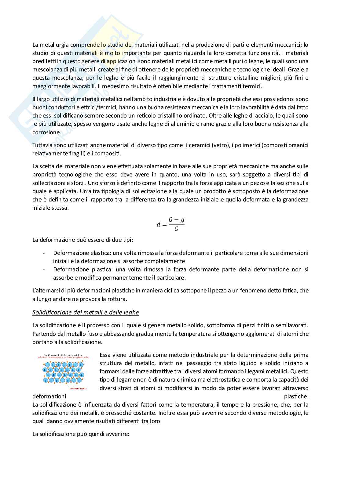 Appunti Metallurgia Pag. 1