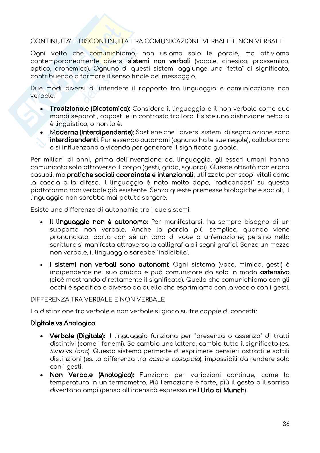 Riassunto esame Psicologia della comunicazione, Prof. Gilardi Silvia, libro consigliato Fondamenti di psicologia della comunicazione , Anolli Pag. 36