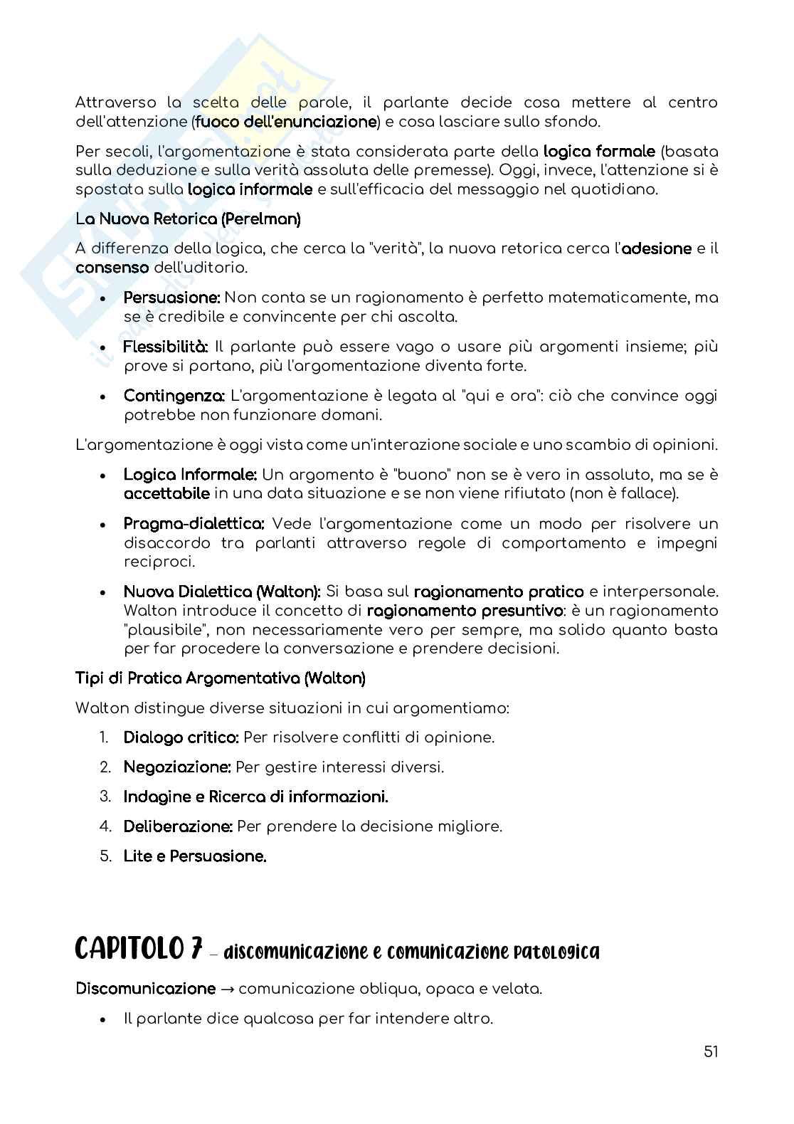 Riassunto esame Psicologia della comunicazione, Prof. Gilardi Silvia, libro consigliato Fondamenti di psicologia della comunicazione , Anolli Pag. 51