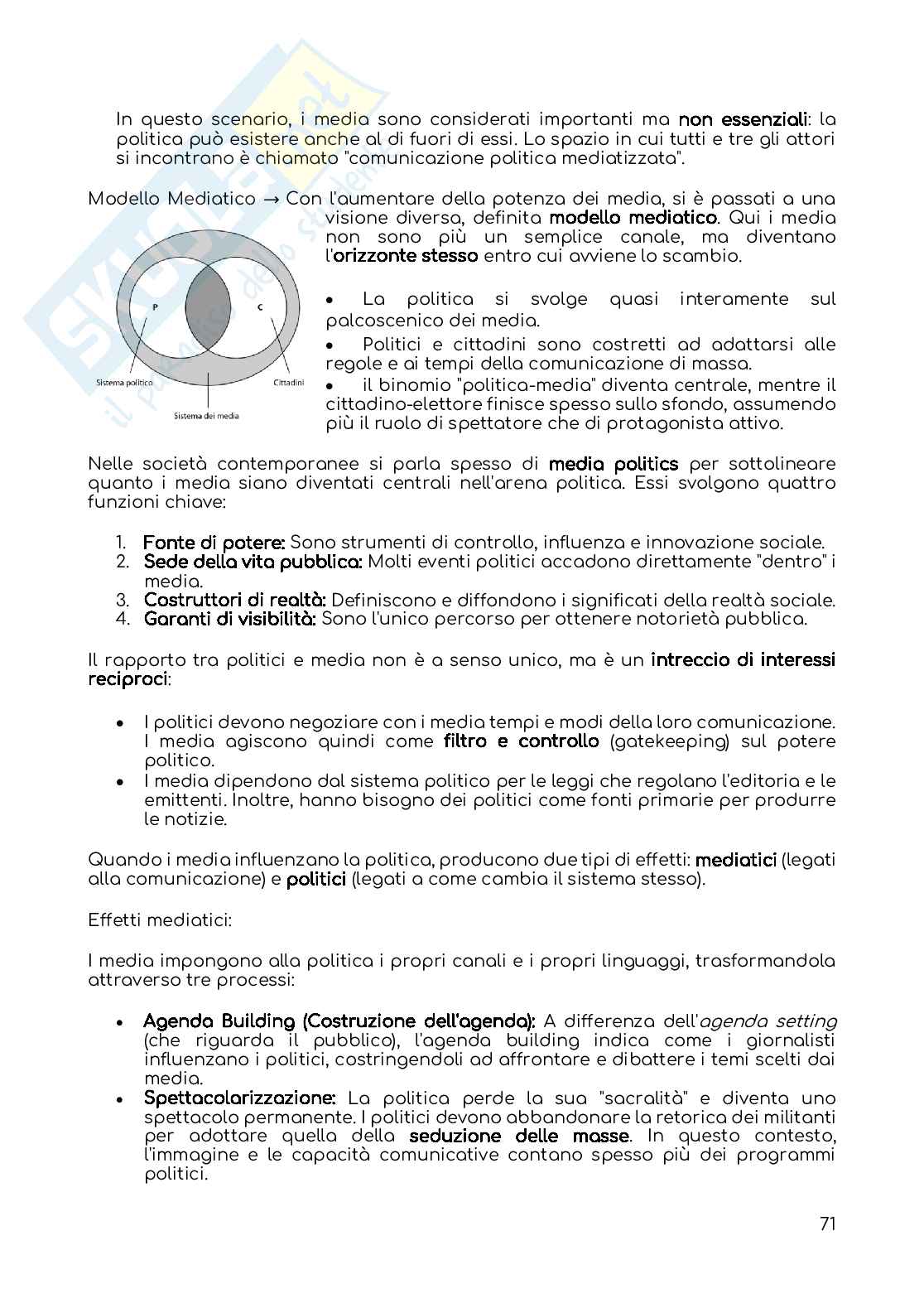 Riassunto esame Psicologia della comunicazione, Prof. Gilardi Silvia, libro consigliato Fondamenti di psicologia della comunicazione , Anolli Pag. 71