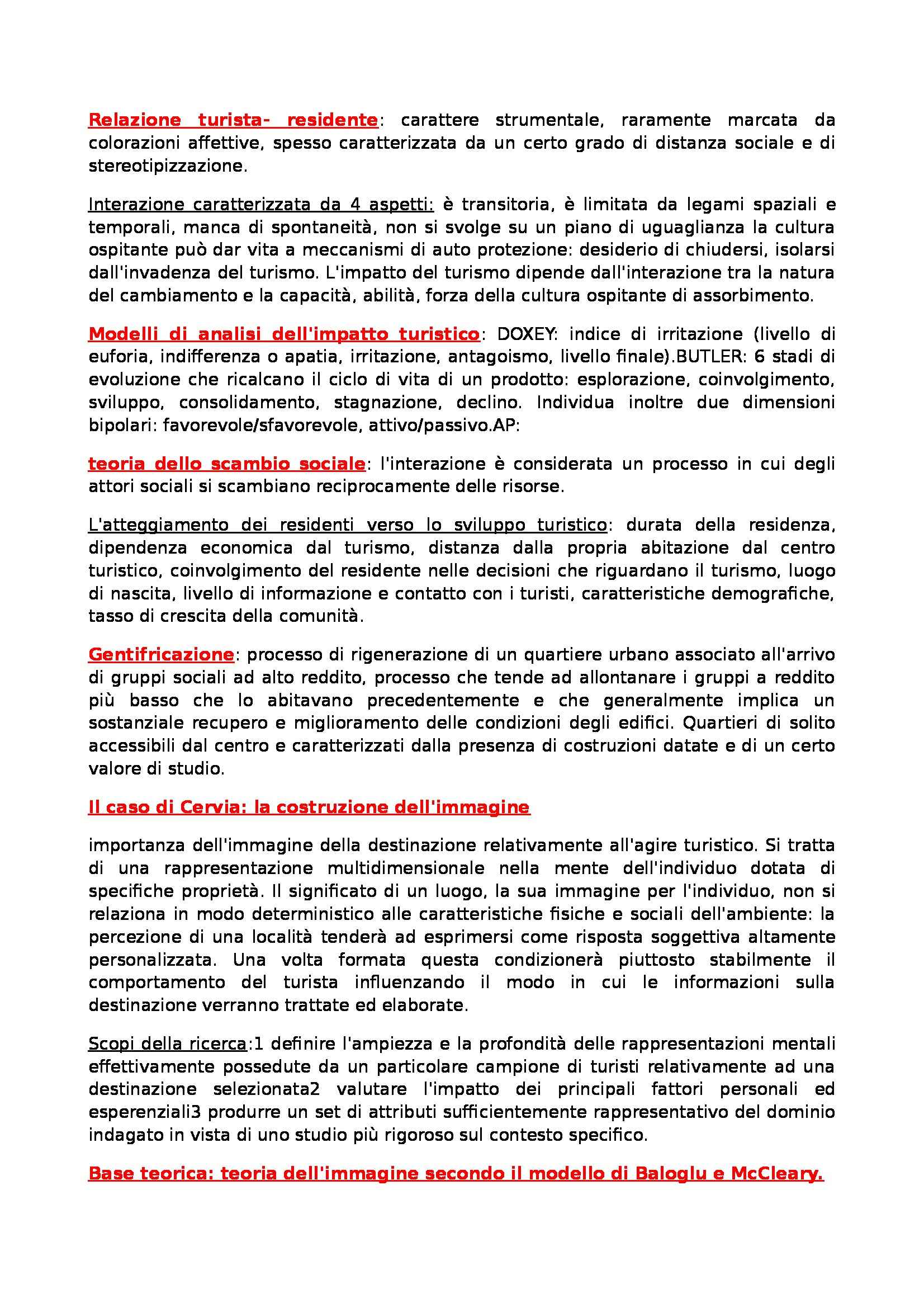Riassunto esame Psicologia del Turismo, prof. Maeran Pag. 6