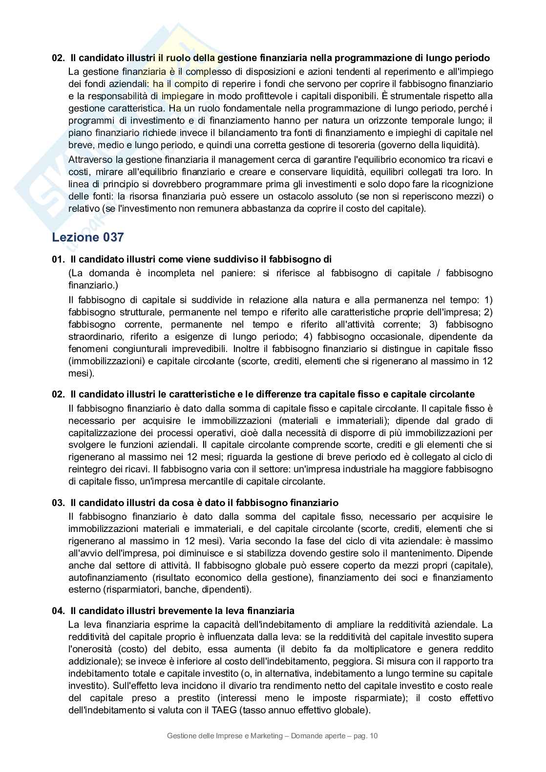 Paniere completo Gestione delle imprese e marketing, 2026  Pag. 36