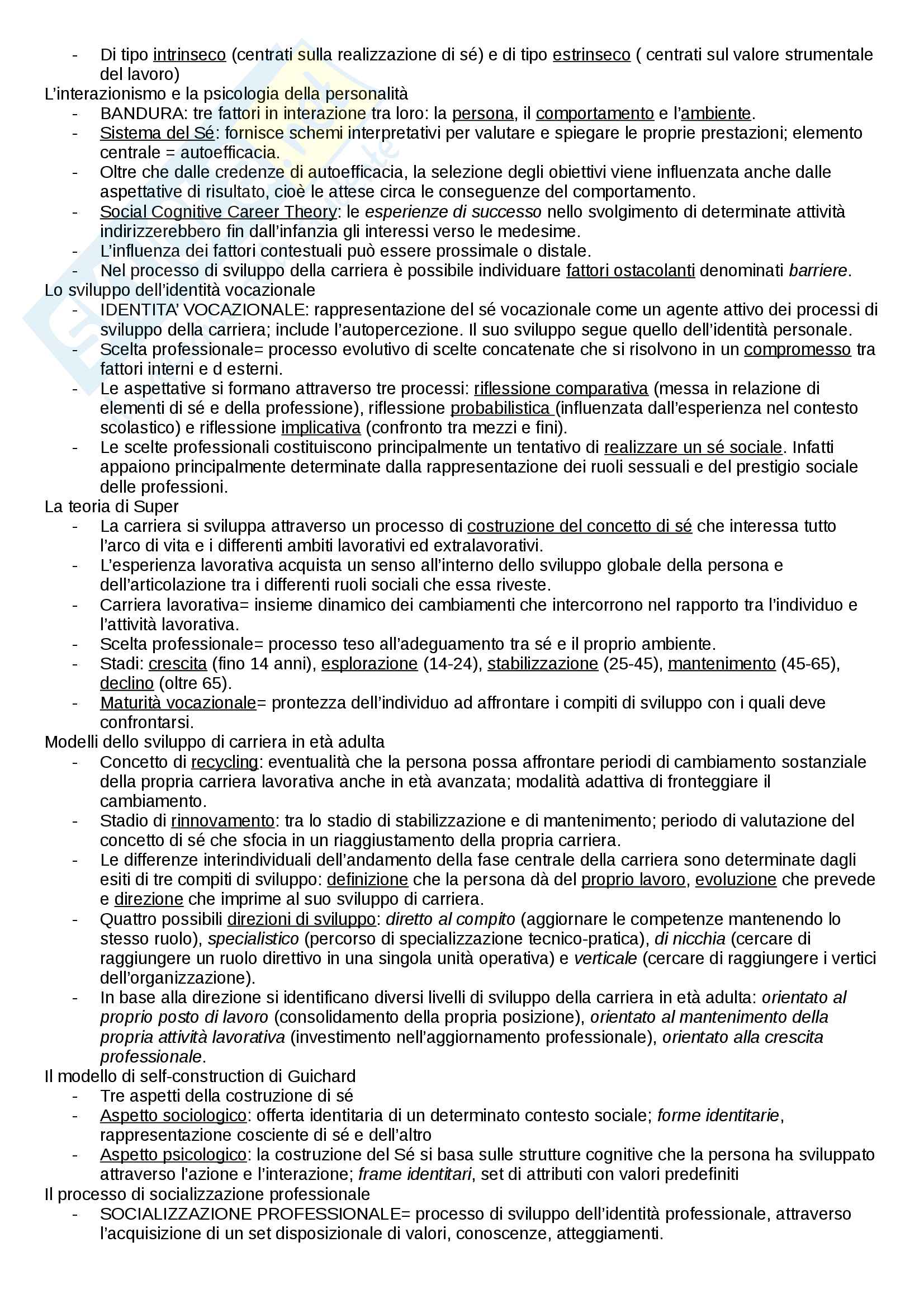 Psicologia delle risorse umane Pag. 6