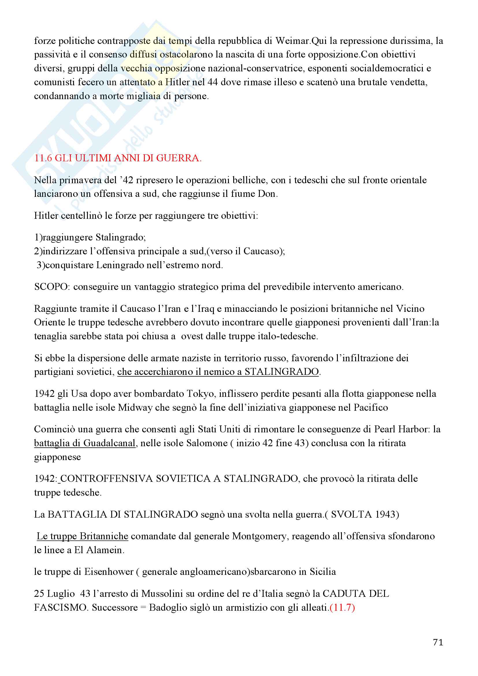Storia Contemporanea, Detti, Gozzini il Novecento - Riassunto Pag. 71