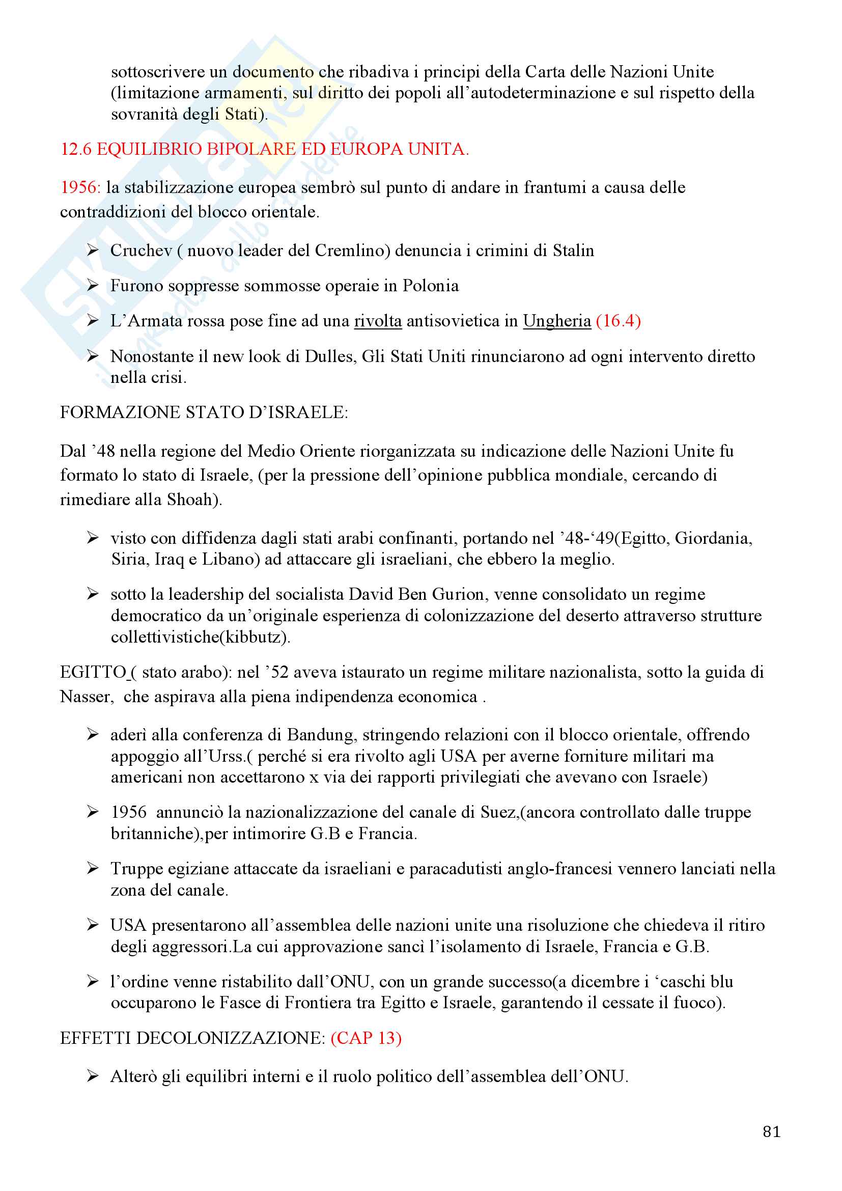 Storia Contemporanea, Detti, Gozzini il Novecento - Riassunto Pag. 81
