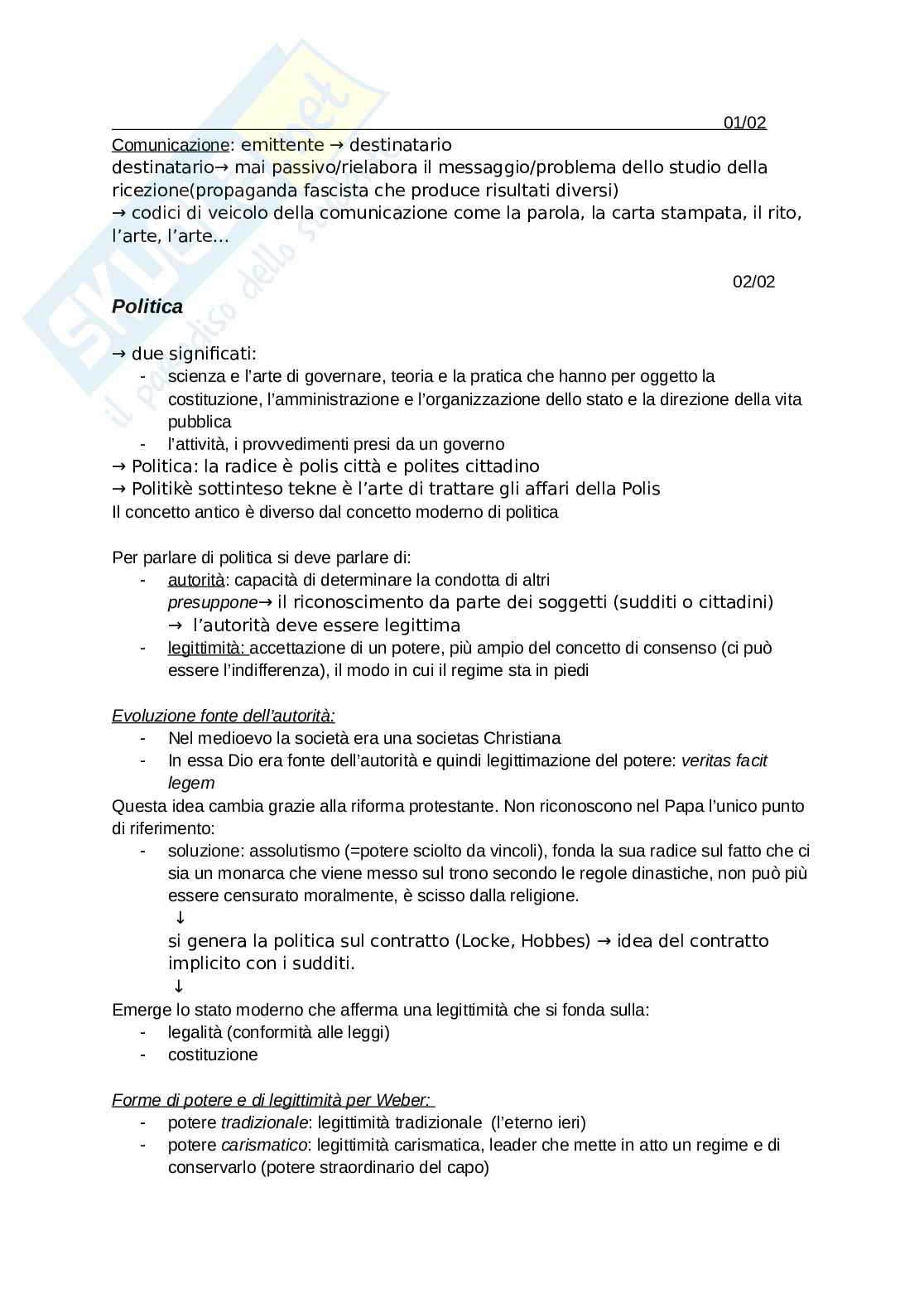 Politica e media  Pag. 1