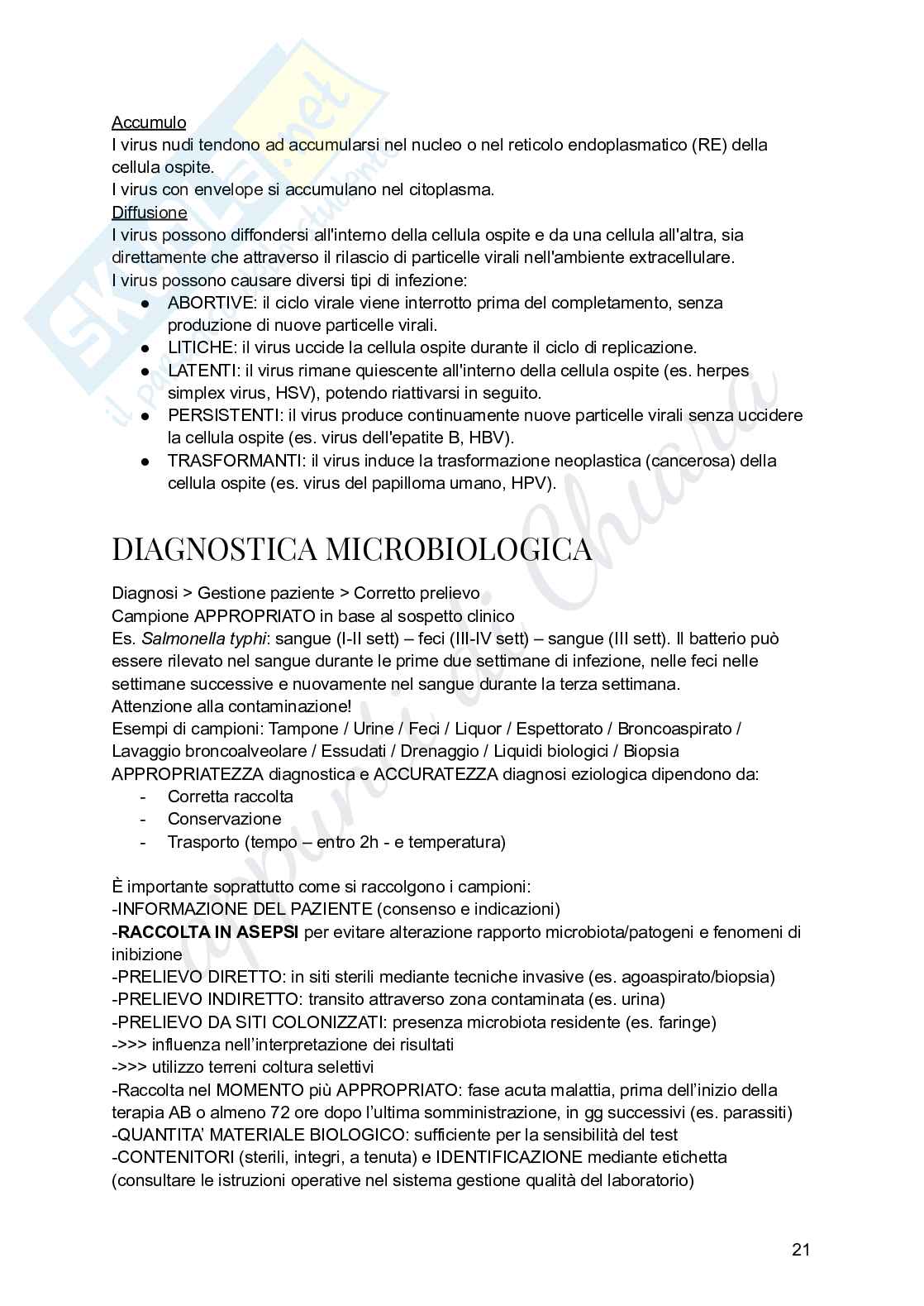 Microbiologia per infermieristica Pag. 21