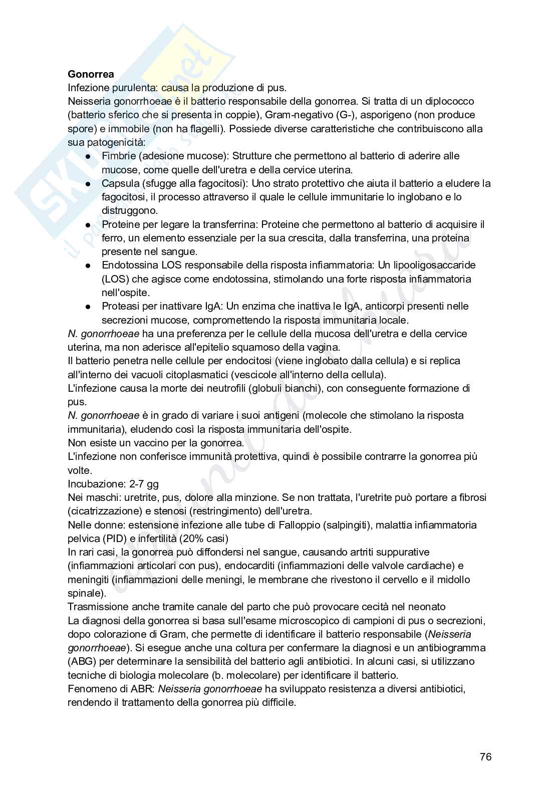 Microbiologia per infermieristica Pag. 76