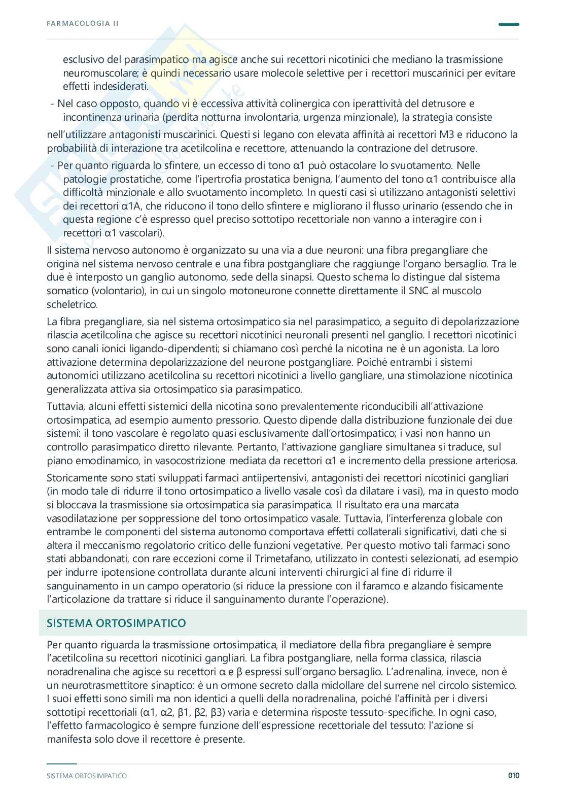Farmacologia e farmacoterapia II – Appunti completi, farmaci e terapie, 2025/2026 Pag. 11