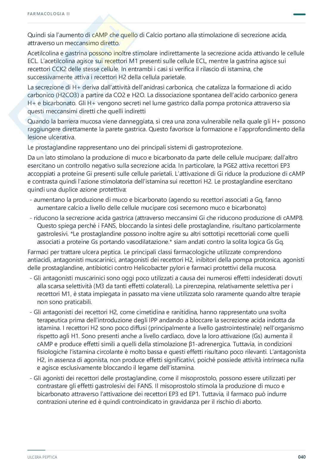 Farmacologia e farmacoterapia II – Appunti completi, farmaci e terapie, 2025/2026 Pag. 41