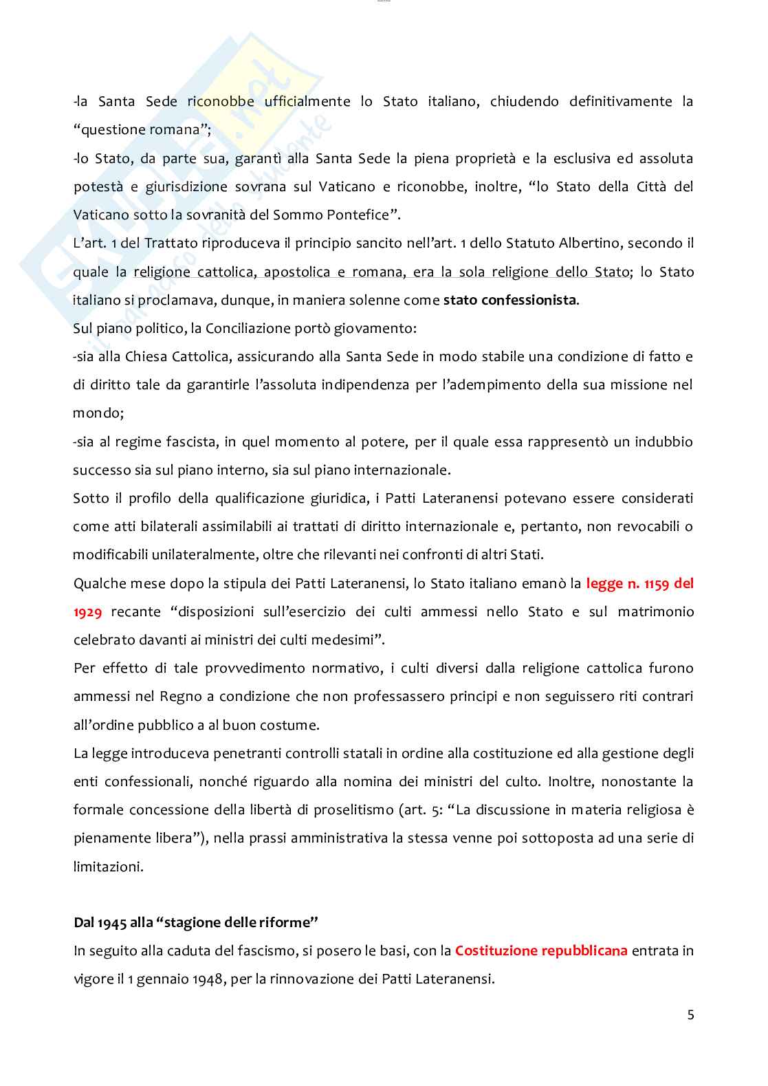 Diritto ecclesiastico Pag. 6
