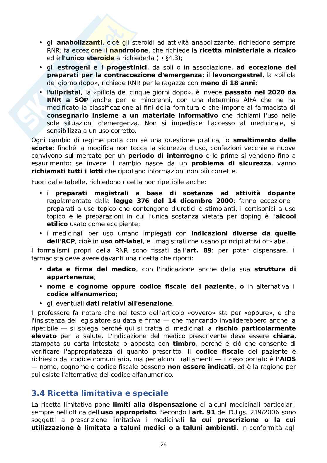 Tecnologia e legislazione farmaceutica con laboratorio di preparazioni galeniche Pag. 26