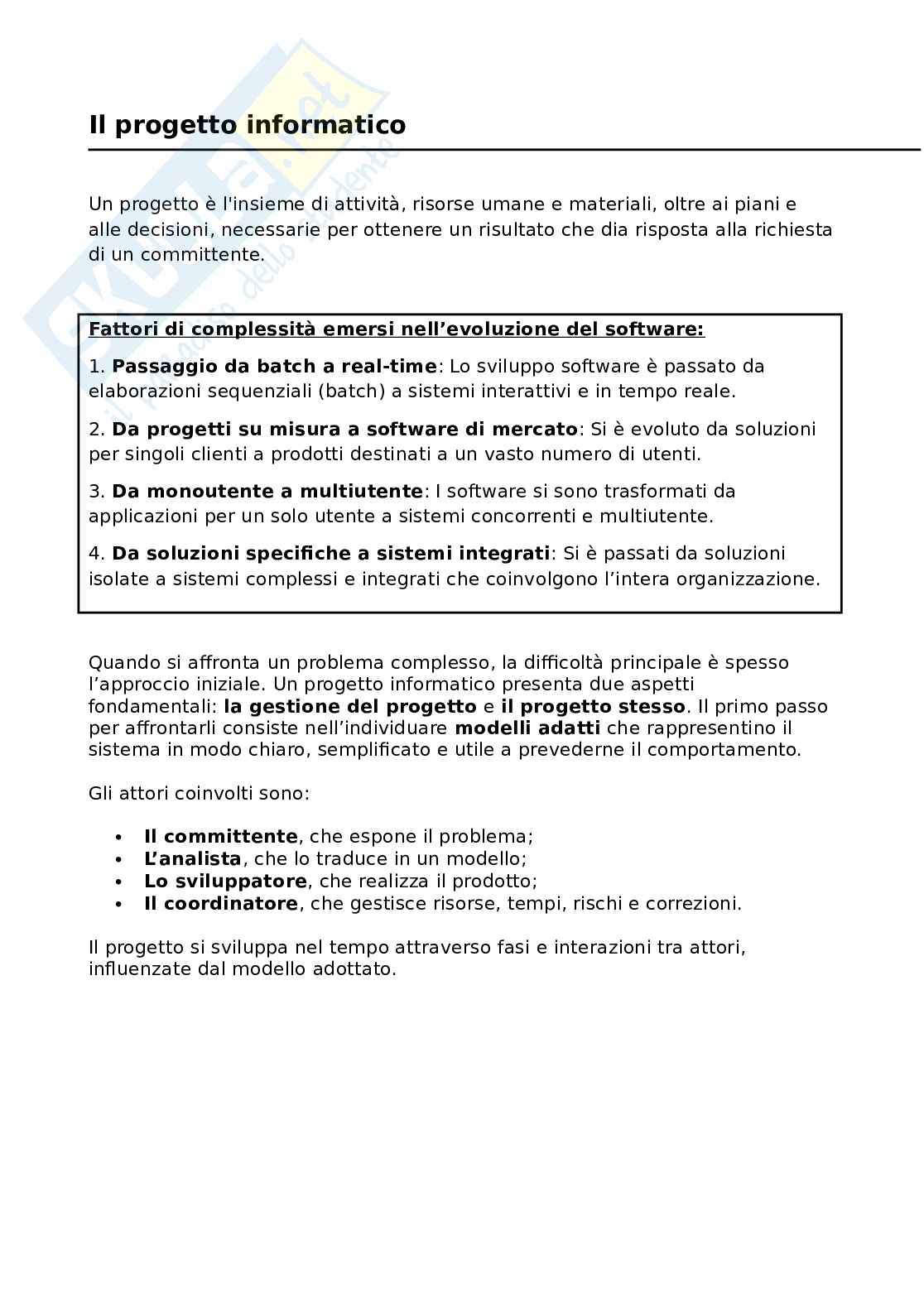 Progetto informatico Pag. 1