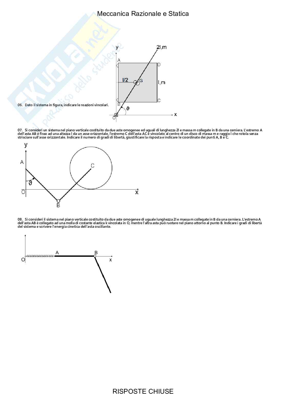 Meccanica razionale e statica - Paniere compilato Pag. 66