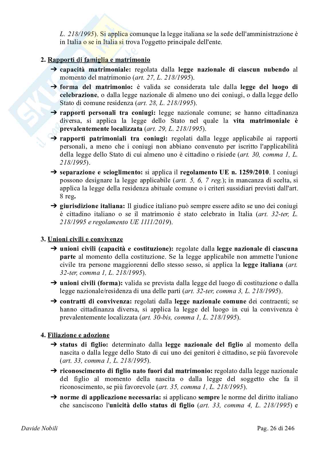 Riassunto esame Diritto Privato, Prof. Scotti Anna, libro consigliato Manuale Diritto Privato, 27 edizione, Torrente, Schlesinger, Anelli   Pag. 26