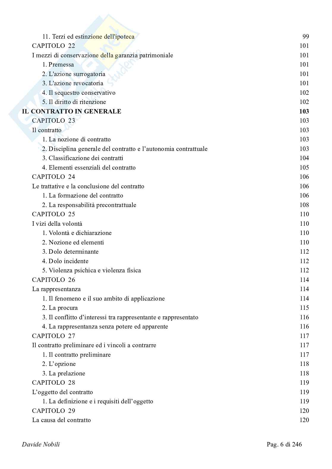 Riassunto esame Diritto Privato, Prof. Scotti Anna, libro consigliato Manuale Diritto Privato, 27 edizione, Torrente, Schlesinger, Anelli   Pag. 6
