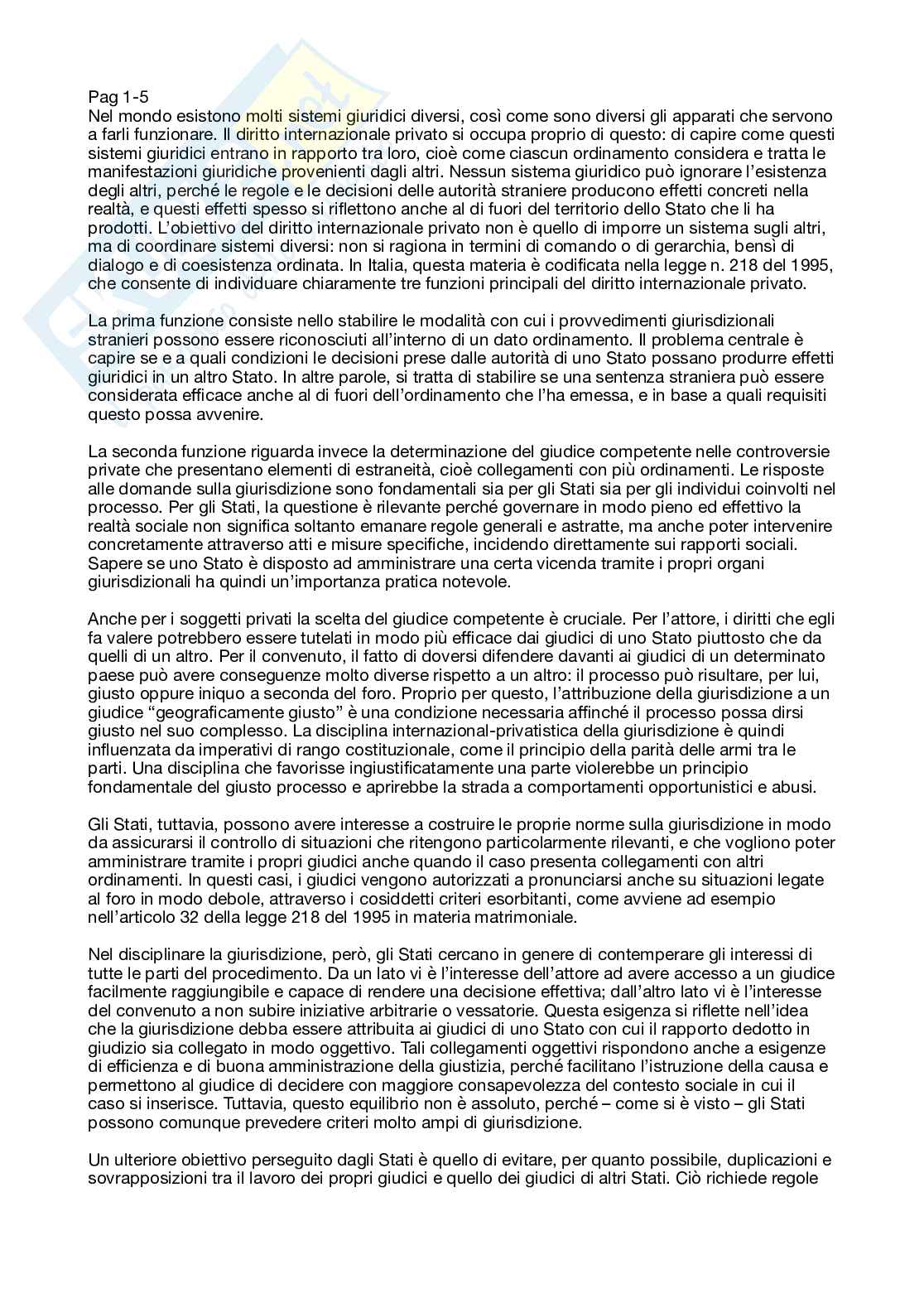 Diritto internazionale privato Pag. 1