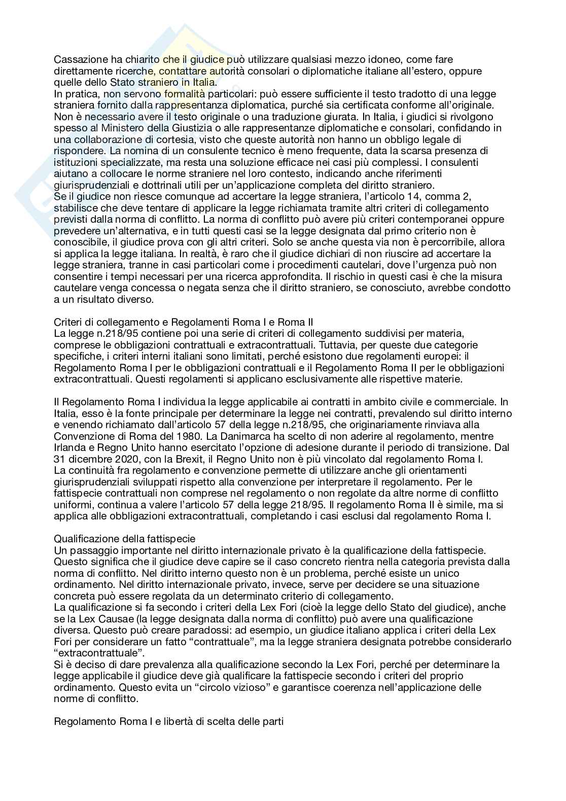 Diritto internazionale privato Pag. 26