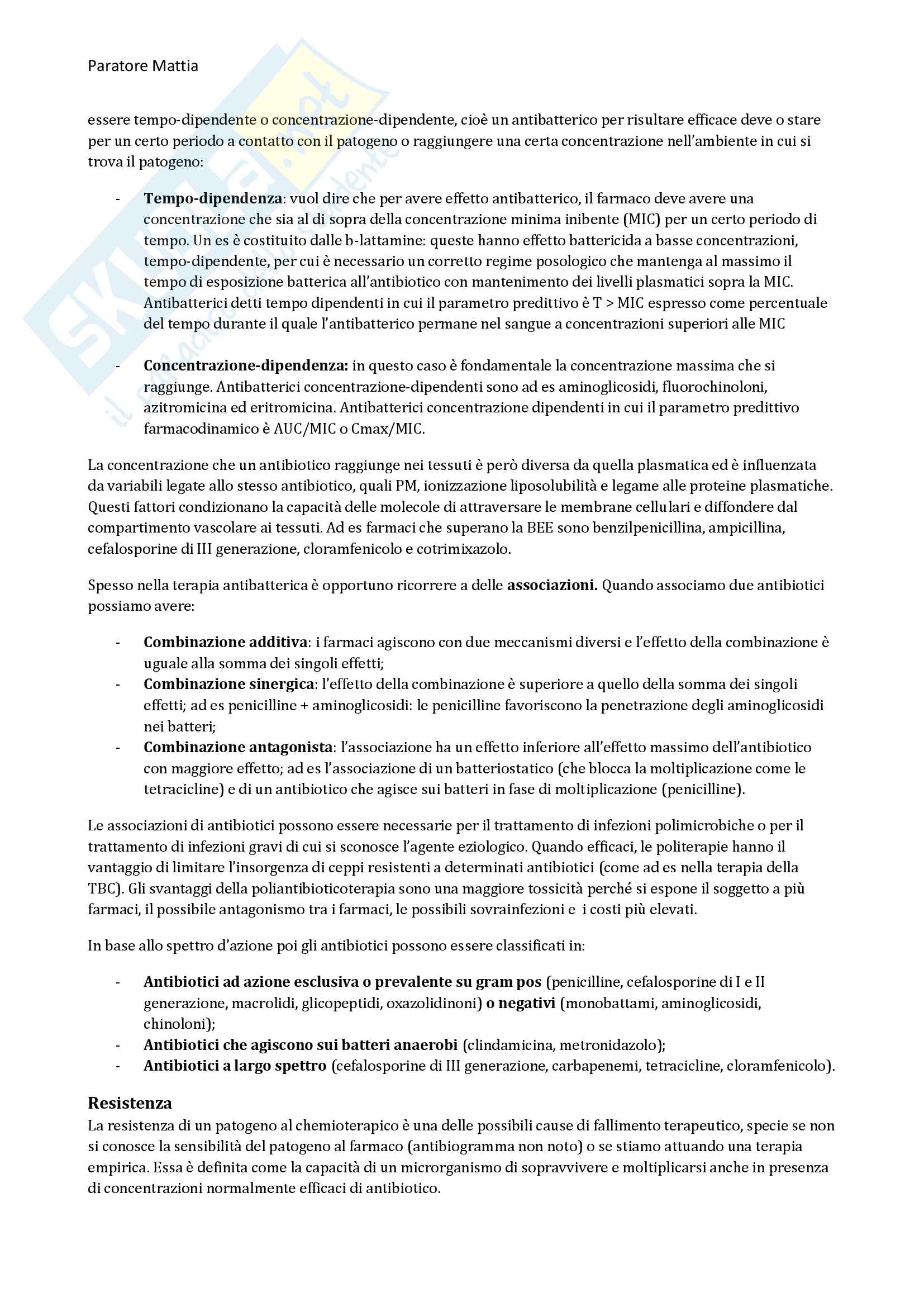 Chemioterapia antimicrobica Pag. 2
