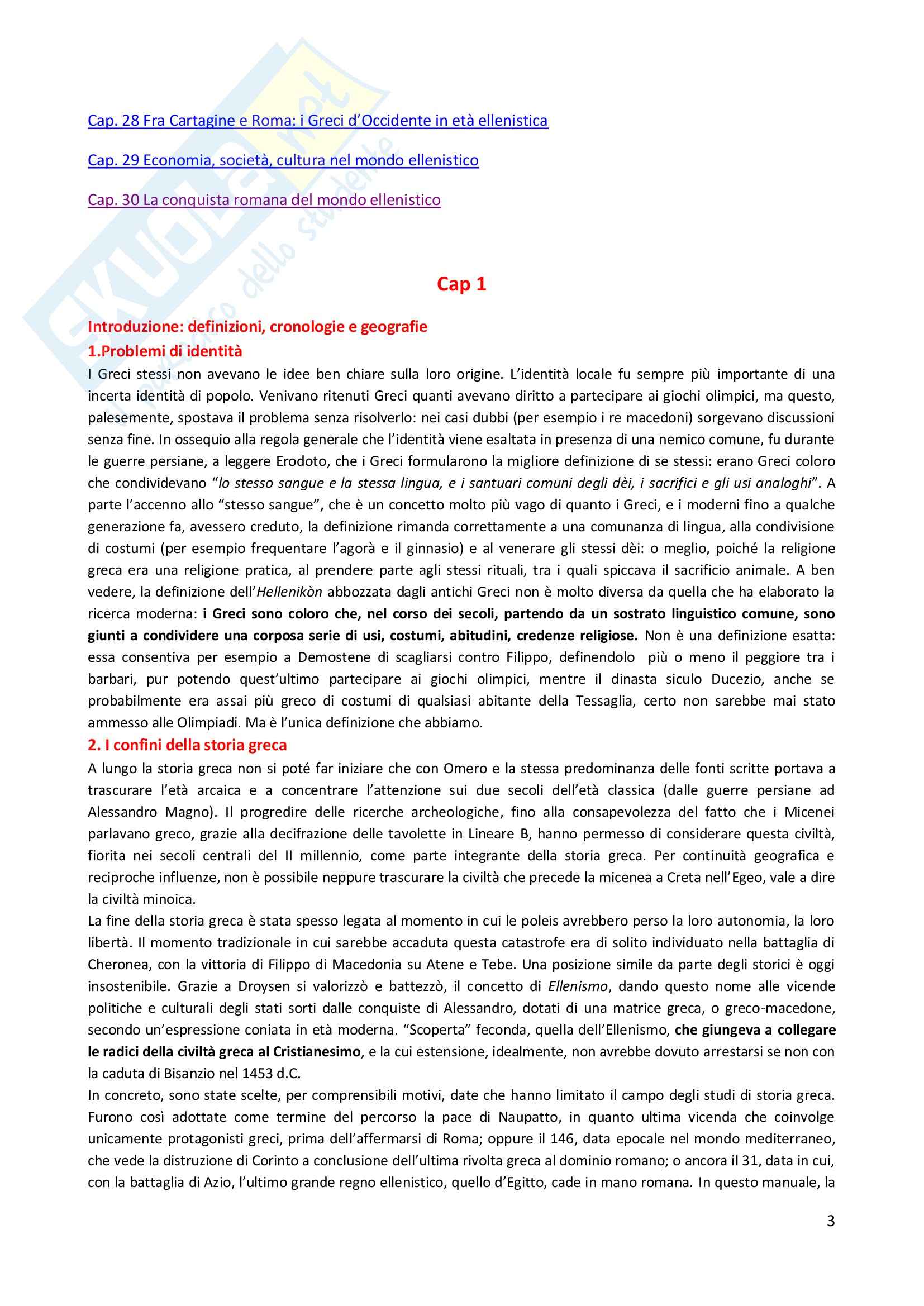 Riassunto esame Storia Greca, prof. Guizzi, libro consigliato Manuale Storia Greca, Bettalli, d'Agata, Magnetto Pag. 2