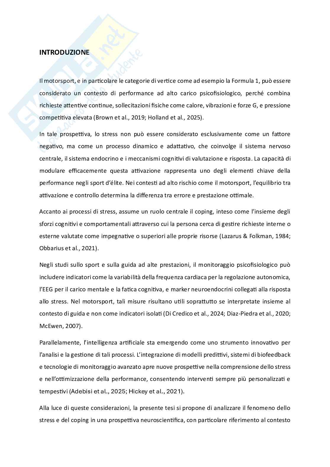 Cervello, stress e Intelligenza Artificiale: una prospettiva neuroscientifica sulla performance nei piloti di Formula 1 Pag. 6