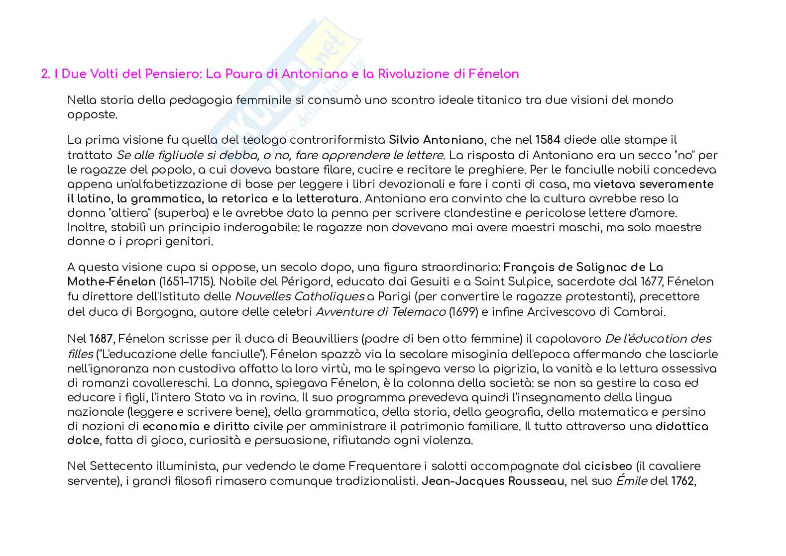 Riassunto esame Storia della pedagogia, Prof. Pizzigoni Francesca Davida, libro consigliato Vita scolastica e pratiche pedagogiche nell'Europa moderna, Morandini Pag. 26