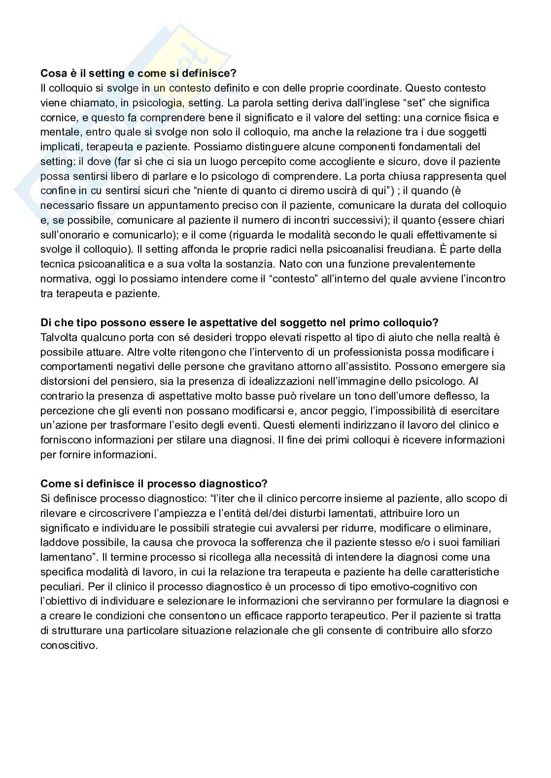 Psicologia clinica Pag. 6