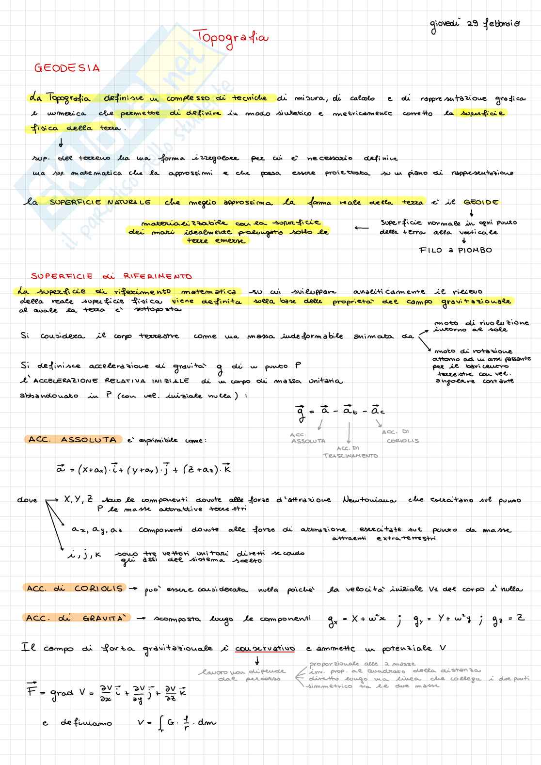 Appunti di teoria del corso di Monitoraggio geomatico Pag. 2