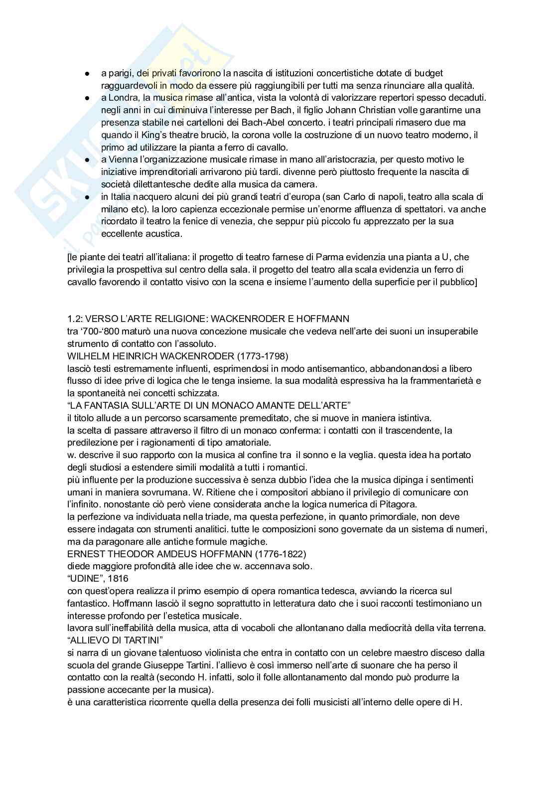 Riassunto esame Storia della musica, Prof. Malvano Andrea, libro consigliato Dal Settecento all'età contemporanea, Andrea Malvano Pag. 26