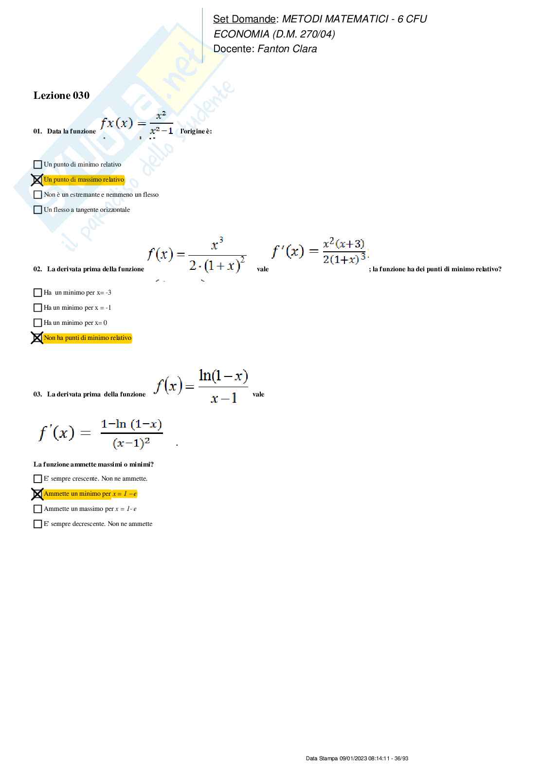 Paniere nuovo completo di Metodi matematici Pag. 36