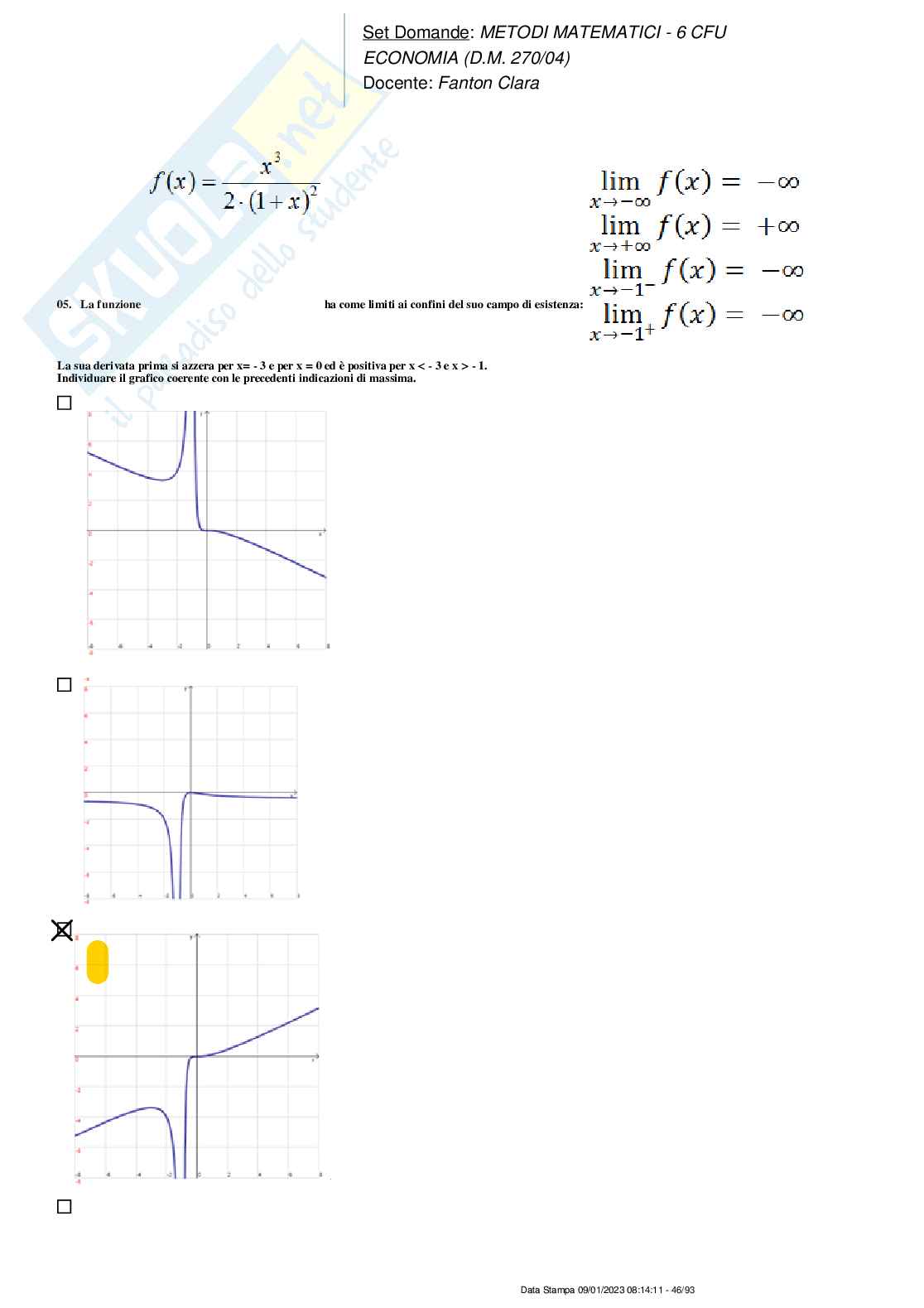 Paniere nuovo completo di Metodi matematici Pag. 46