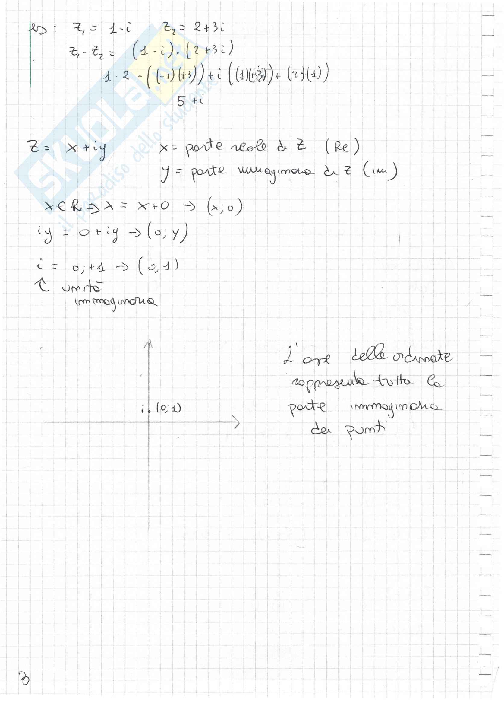 Numeri complessi, equazioni non lineari algebriche Pag. 2