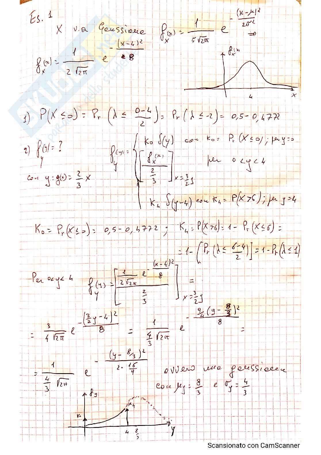 Esercizi teoria della probabilità e variabili aleatorie - Parte 2 Pag. 6