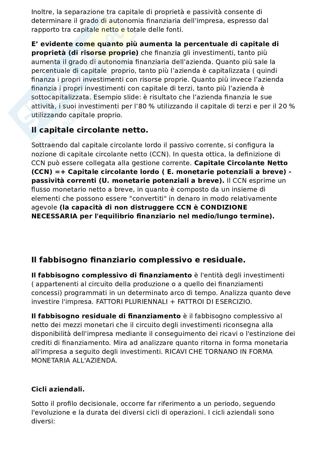 Riassunto esame Economia aziendale, Prof. Sensini Luca, libro consigliato Economia aziendale, Aurelio Tommasetti e Marco Bisogno Pag. 71