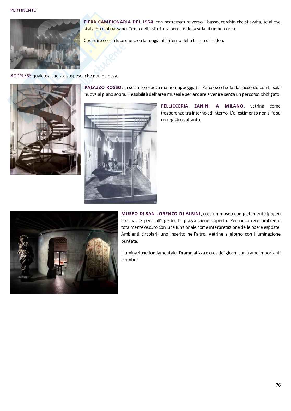 Lezioni Storia degli allestimenti d'arte contemporanea Pag. 76