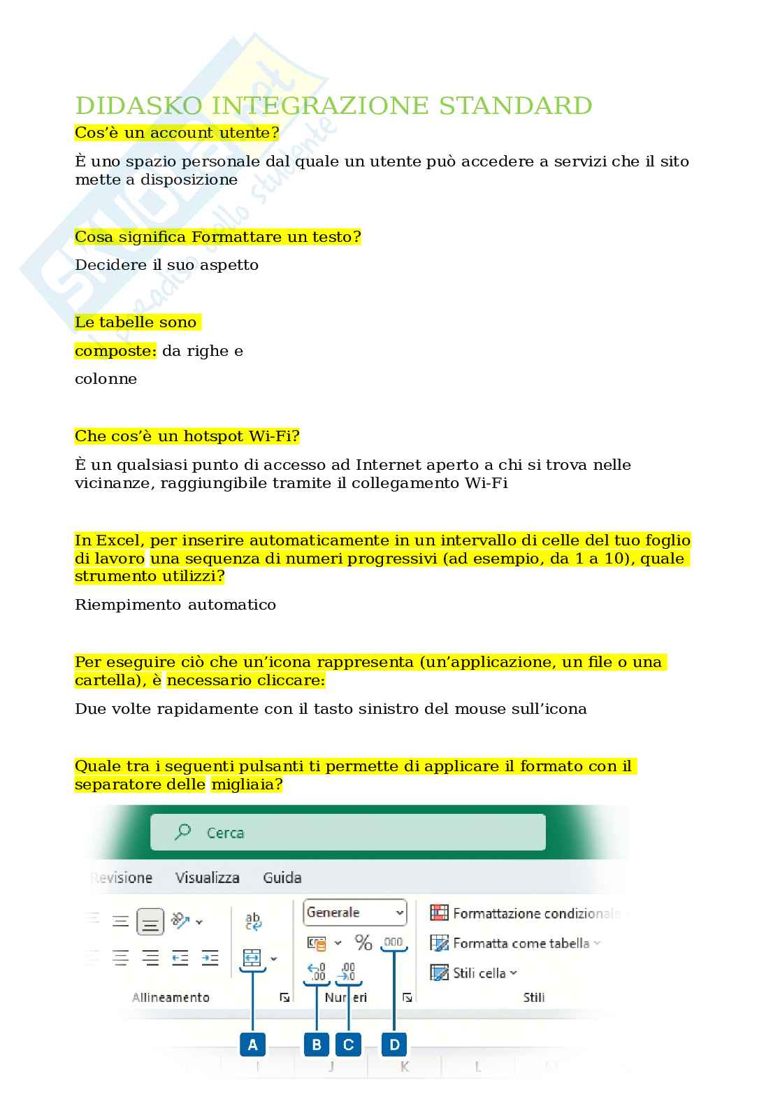 Didasko integrazione standard (Eipass 7 moduli): guida agli strumenti e applicazioni digitali. Aggiornato e completo. (ultima versione) Pag. 1