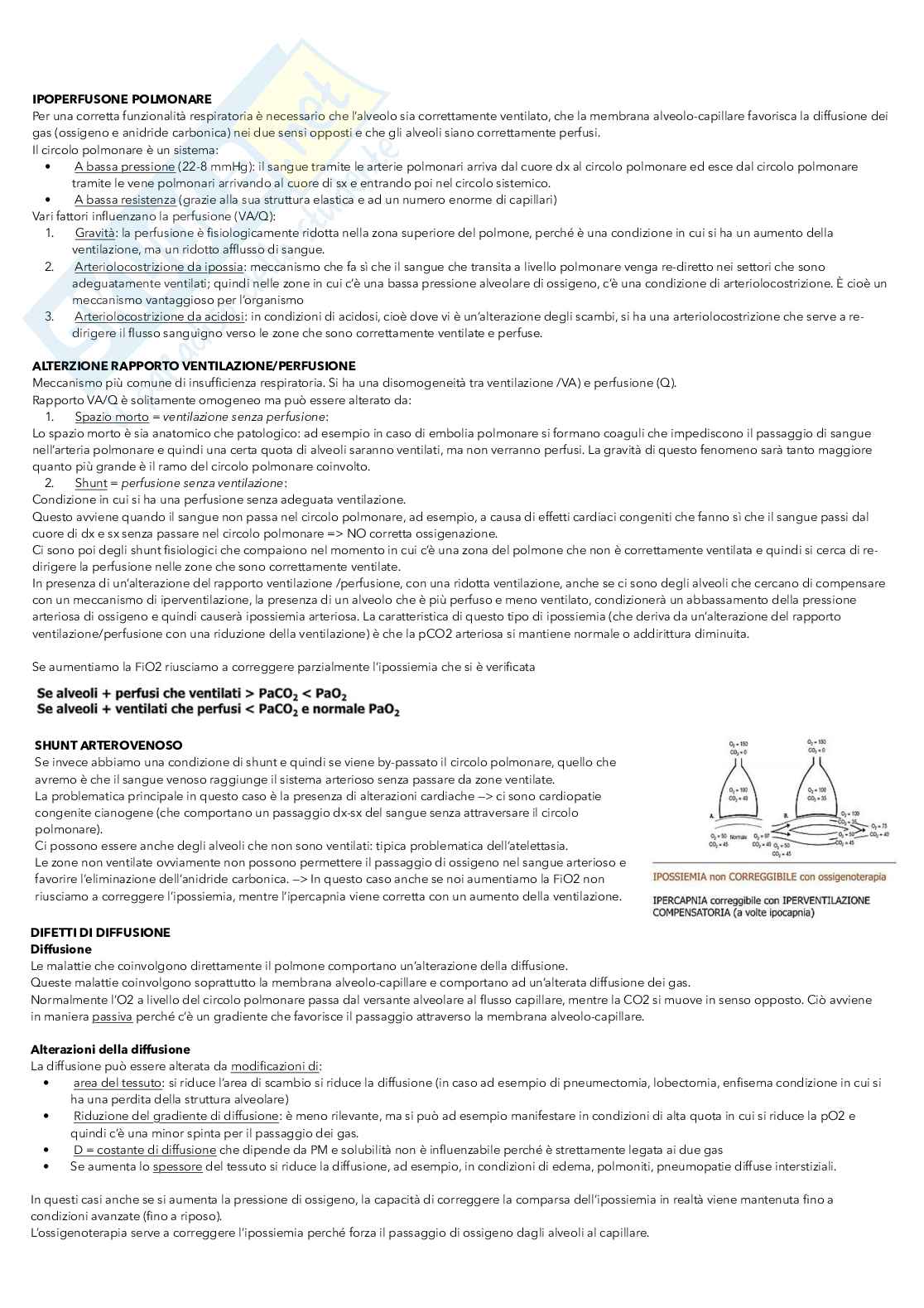 Medicina interna 2 - insufficienza epatica e respiratoria Pag. 21
