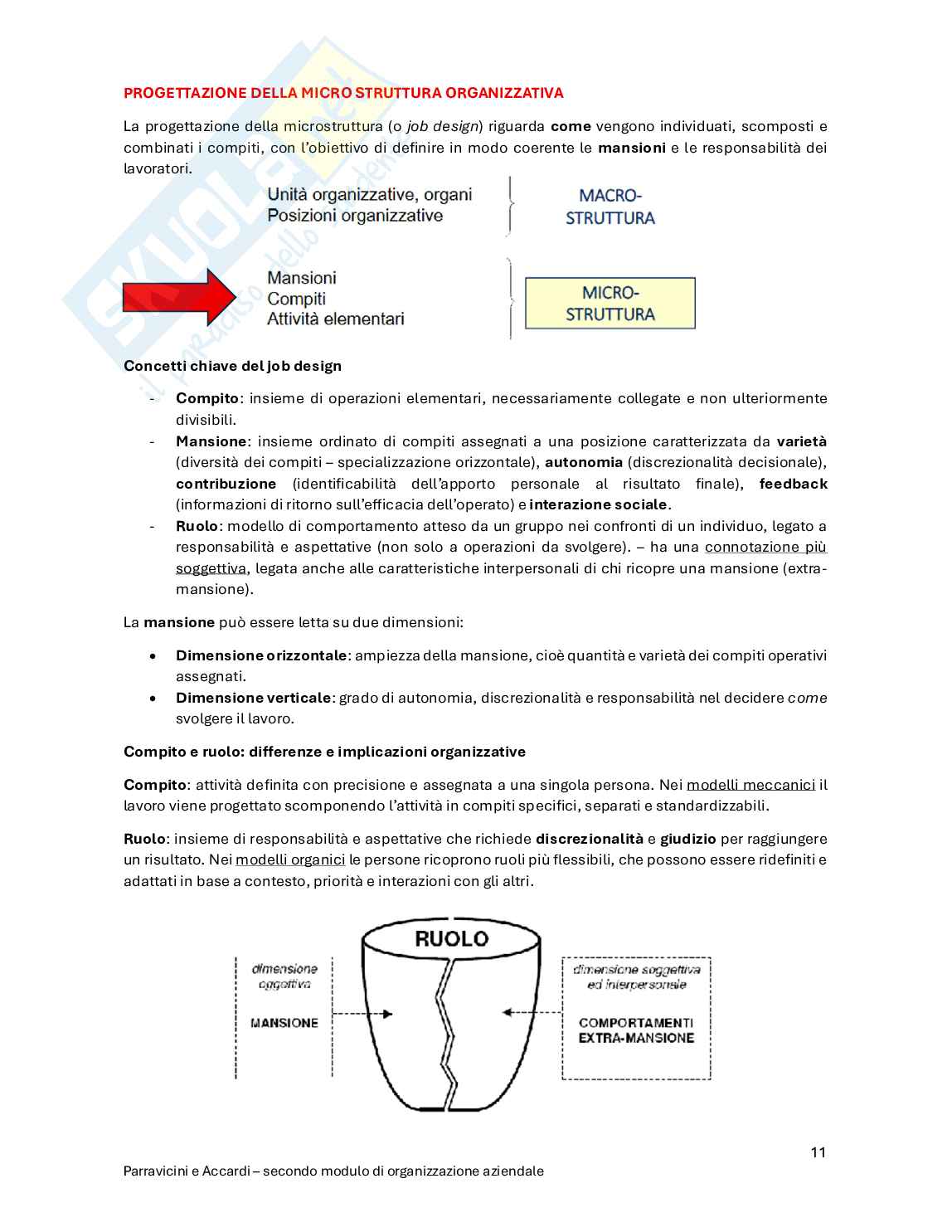 Organizzazione aziendale - Secondo modulo Pag. 11