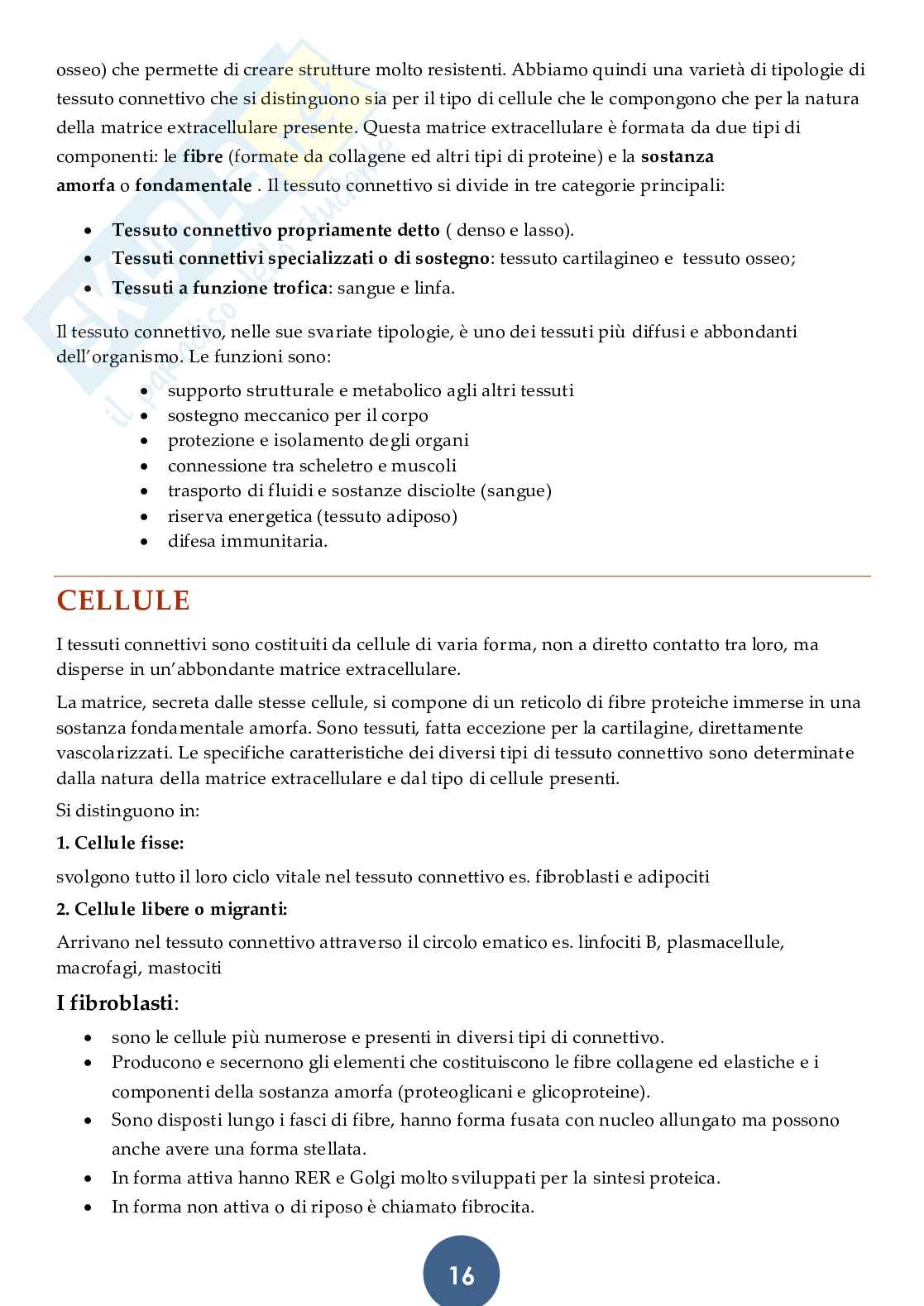 Anatomia completa  - cellula,  organi, apparati e sistemi  Pag. 16