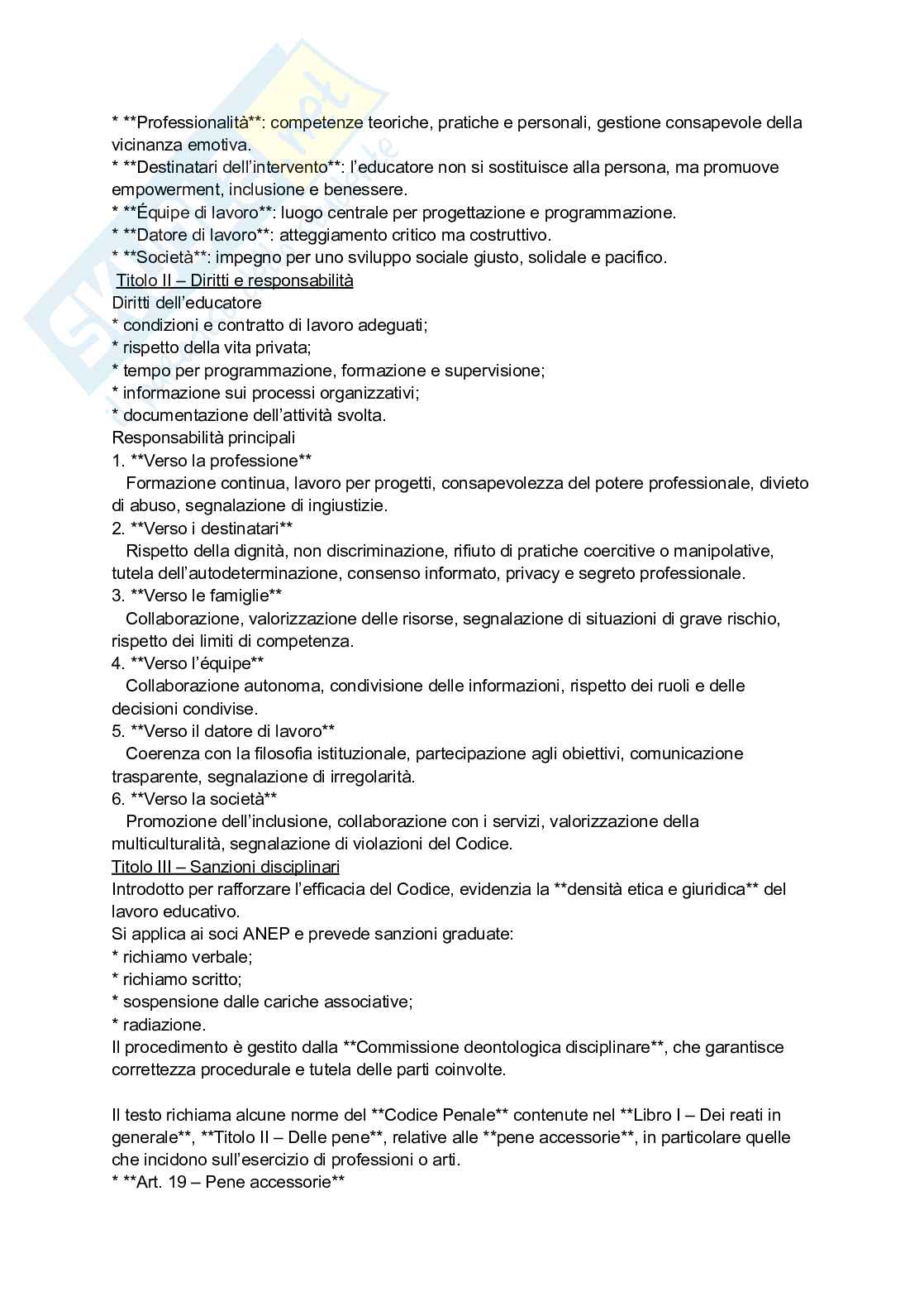 Riassunto esame Pedagogia sociale, Prof. Stramaglia Massimiliano, libro consigliato L’educatore professionale, una guida per orientarsi nel mondo del lavoro e prepararsi ai concorsi pubblici, Scarpa Pag. 11