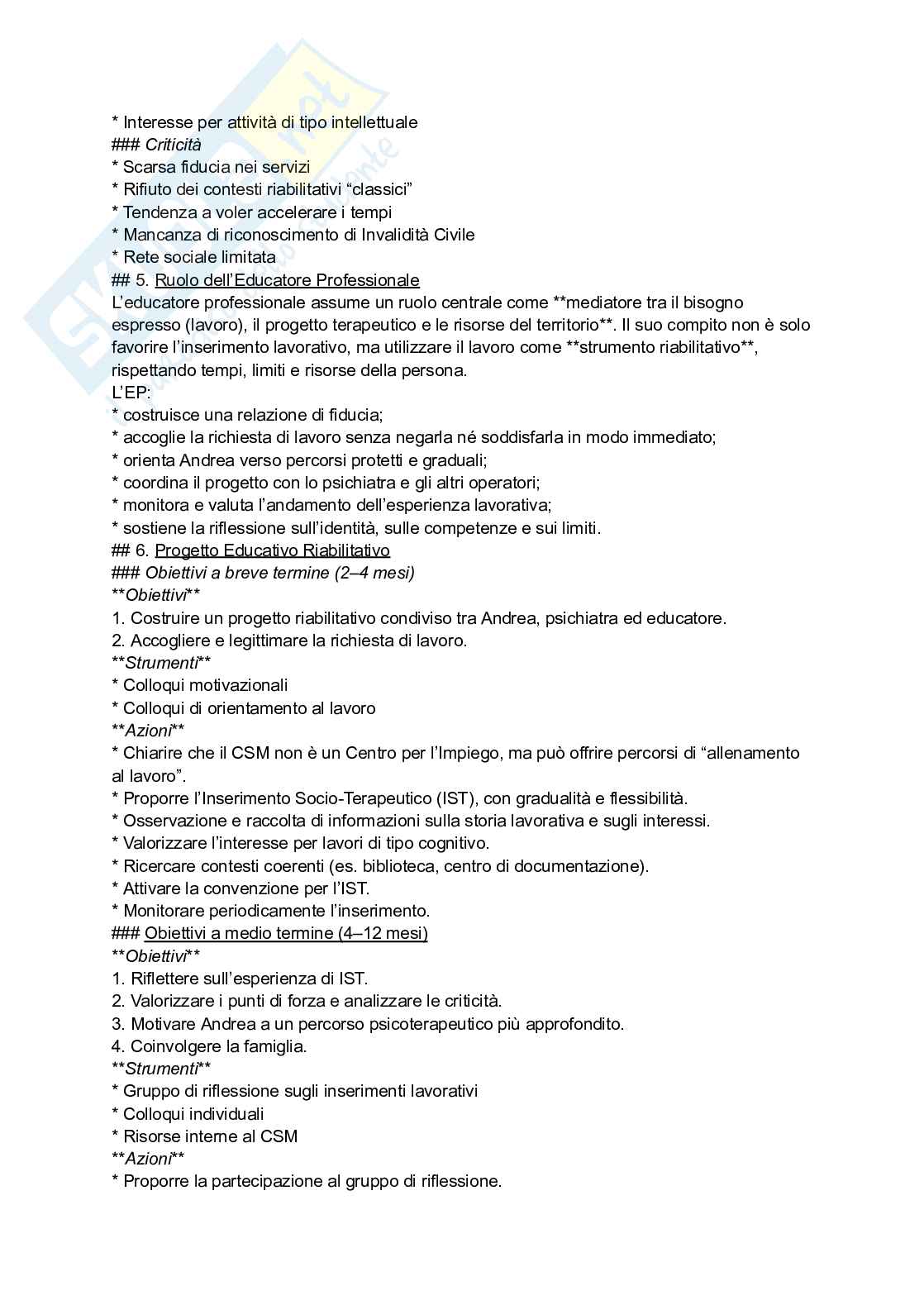 Riassunto esame Pedagogia sociale, Prof. Stramaglia Massimiliano, libro consigliato L’educatore professionale, una guida per orientarsi nel mondo del lavoro e prepararsi ai concorsi pubblici, Scarpa Pag. 76