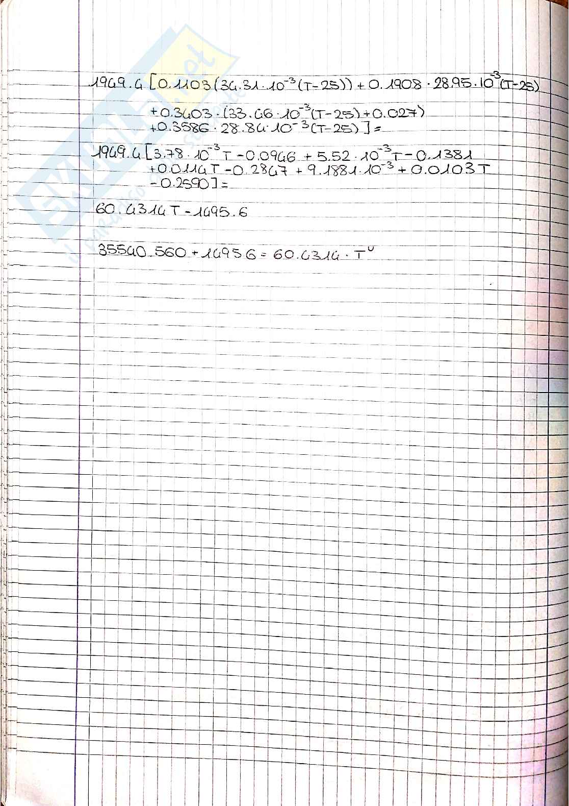 Esercizi svolti di fondamenti dell'ingegneria di processo Pag. 31