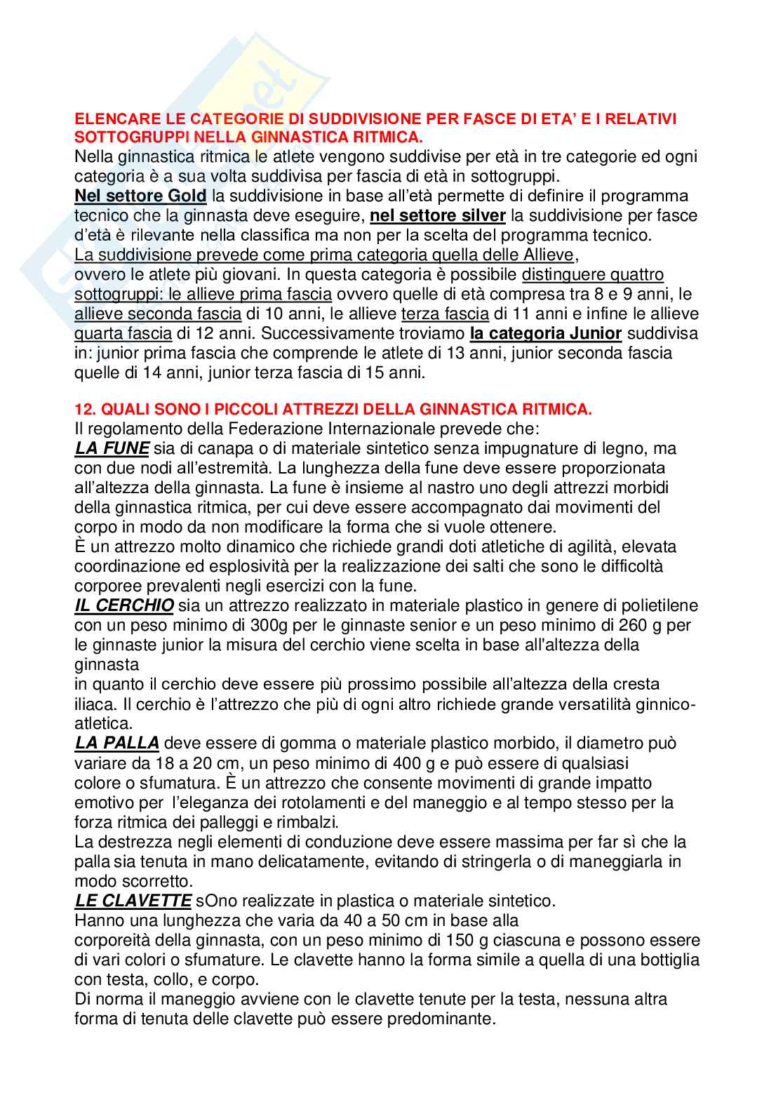 Paniere Didattica degli sport individuali (2026) - Risposte aperte corrette  Pag. 16