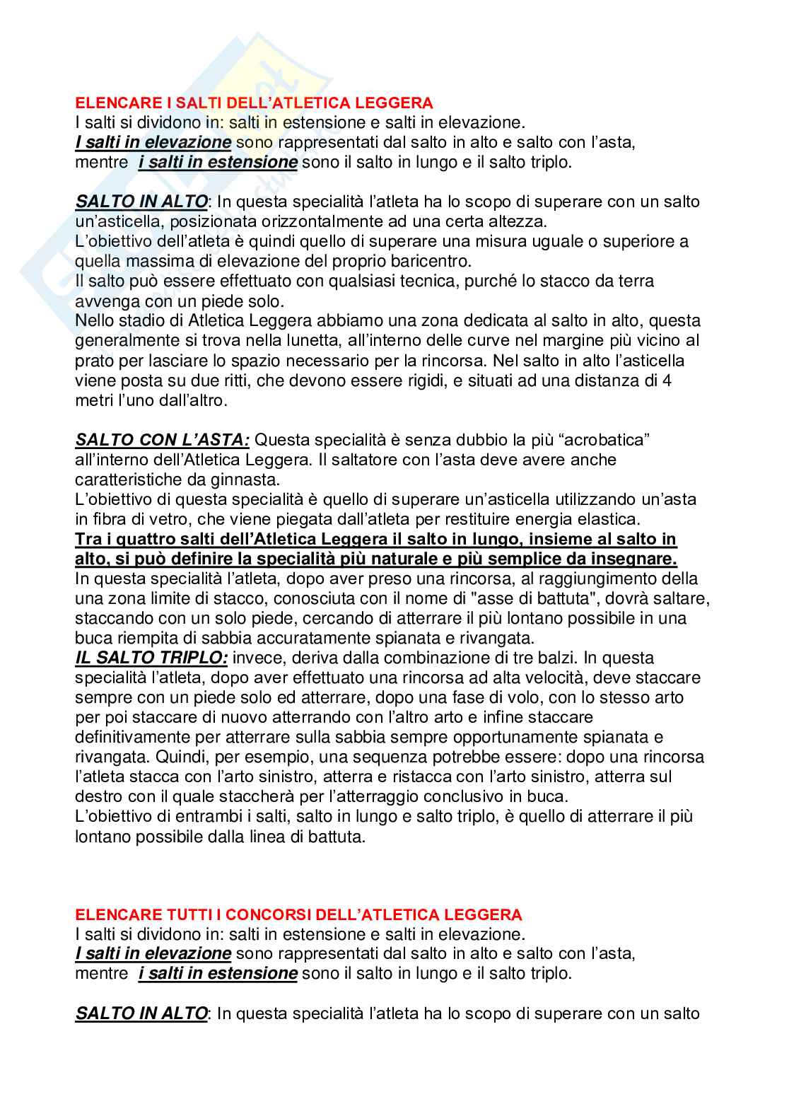 Paniere Didattica degli sport individuali (2026) - Risposte aperte corrette  Pag. 2