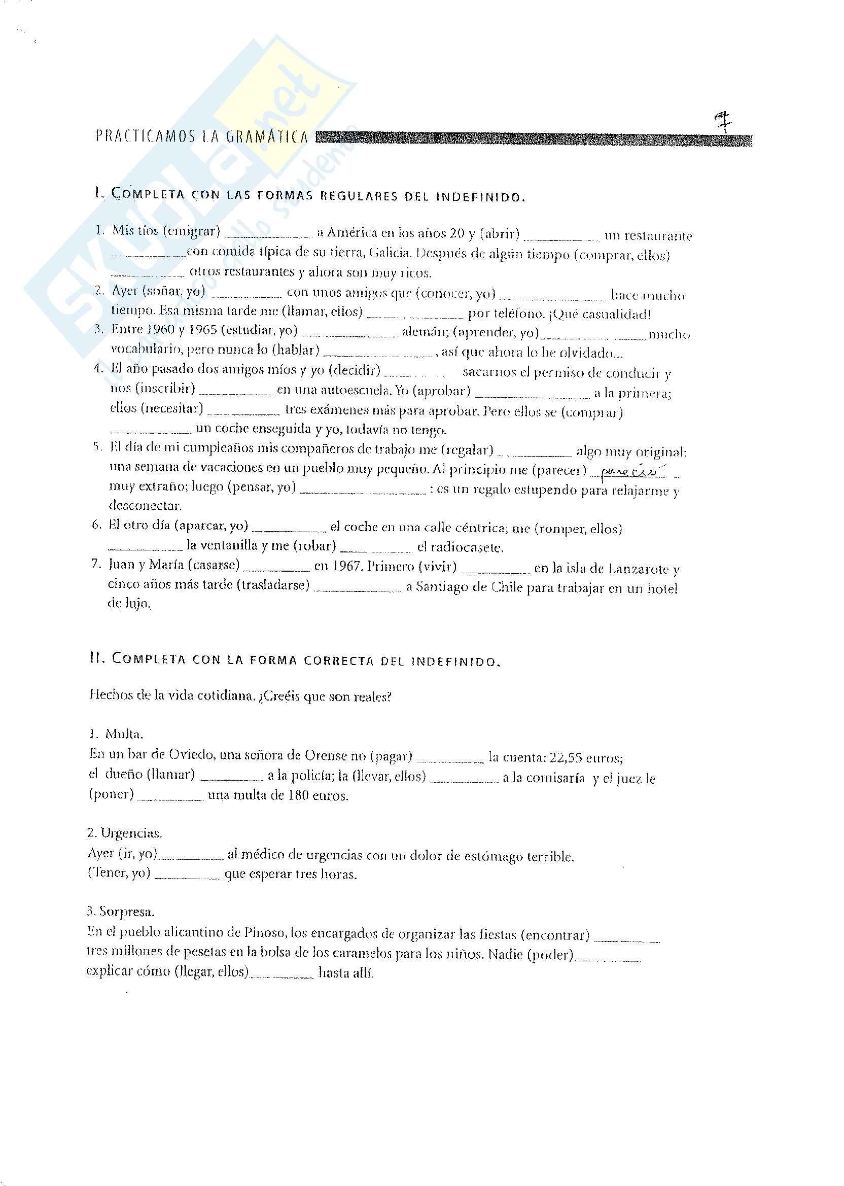 Spagnolo - esercizi e grammatica Pag. 41