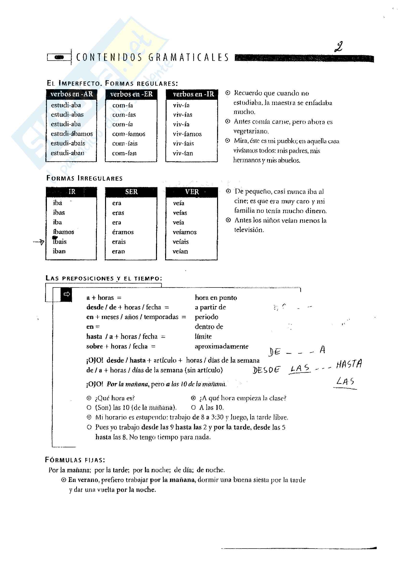 Spagnolo Esercizi E Grammatica